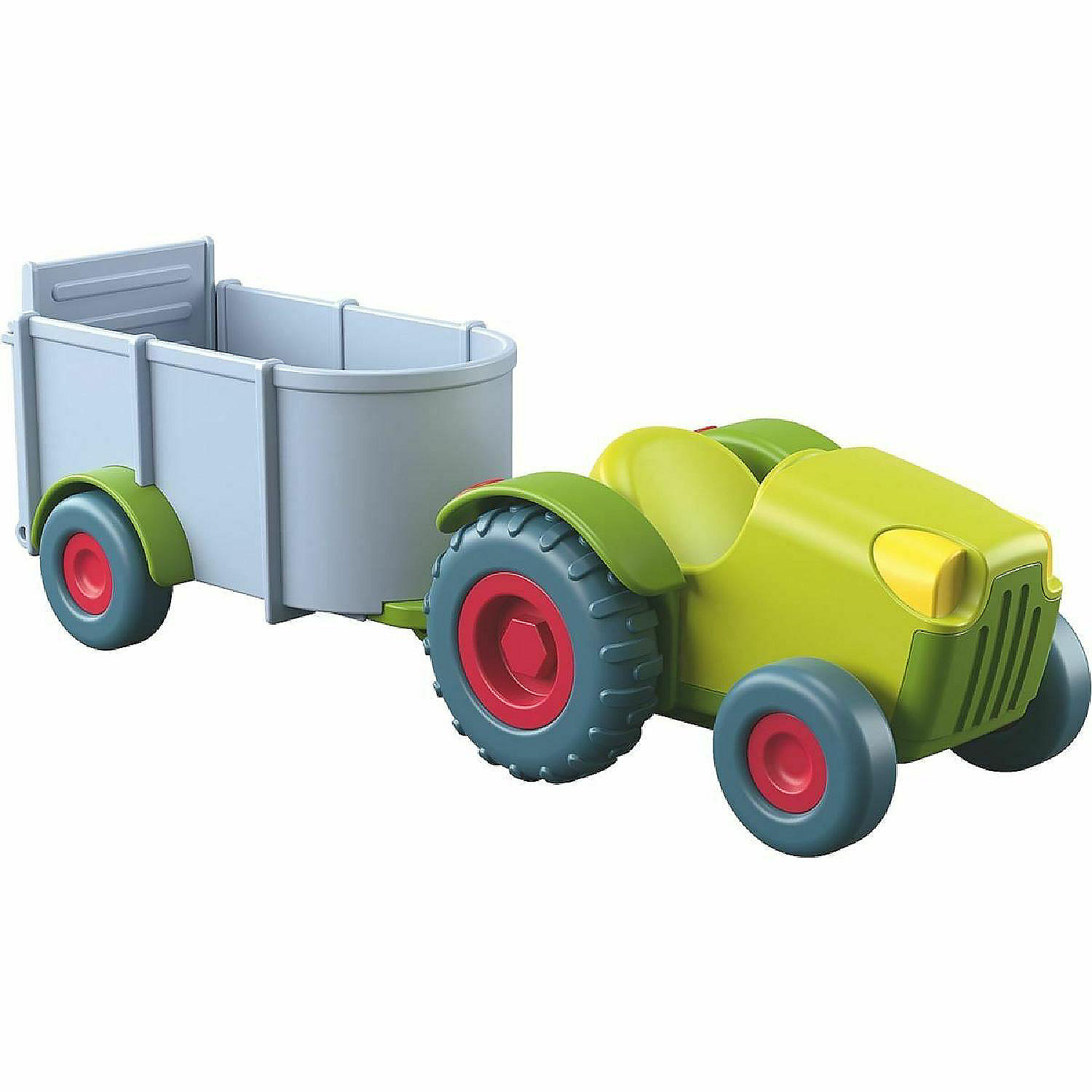 HABA Little Friends Tractor and Trailer 2 Piece Farm Play Set Movable Oriental Trading