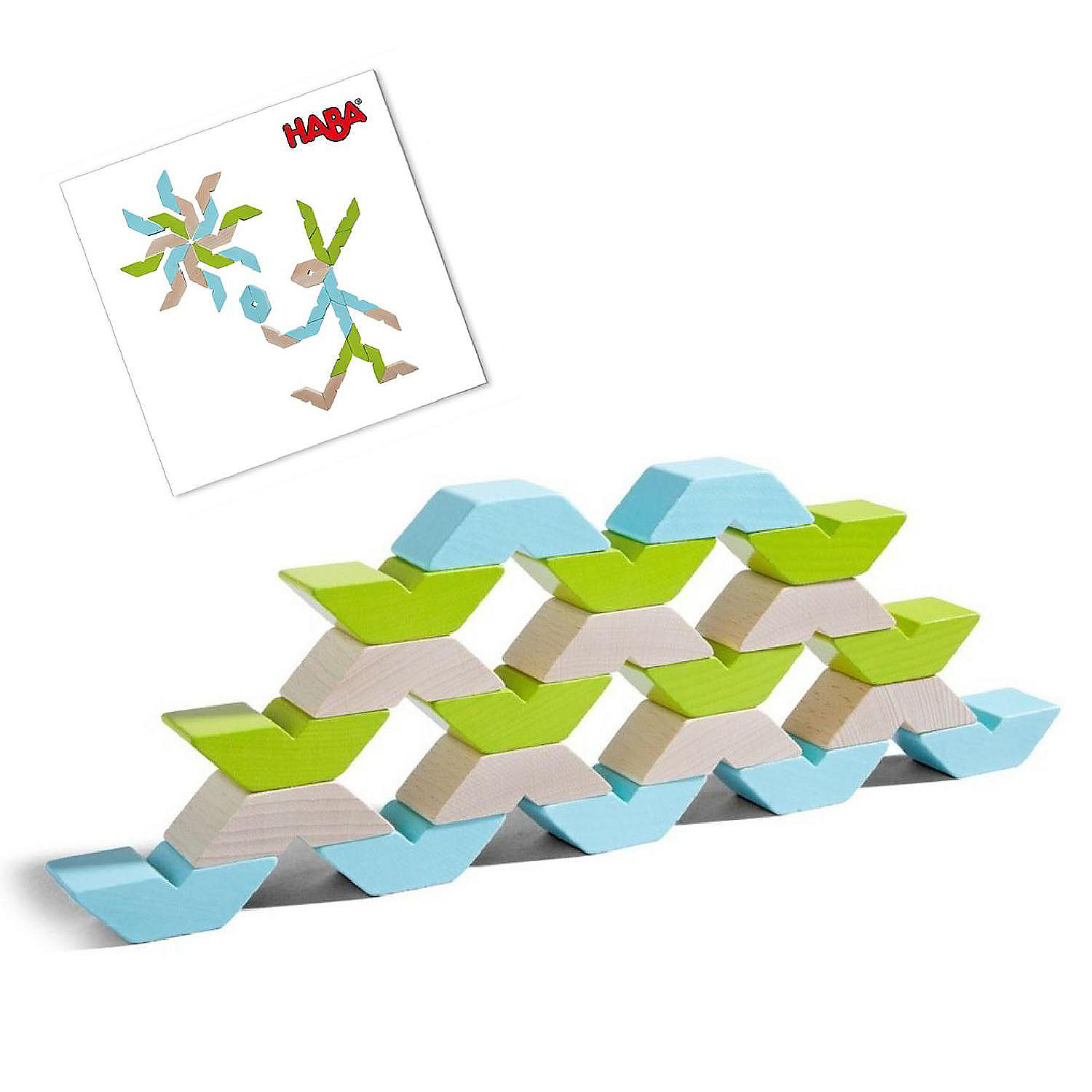 HABA Varius Building Blocks with Pattern Cards (Made in Germany) | Oriental  Trading