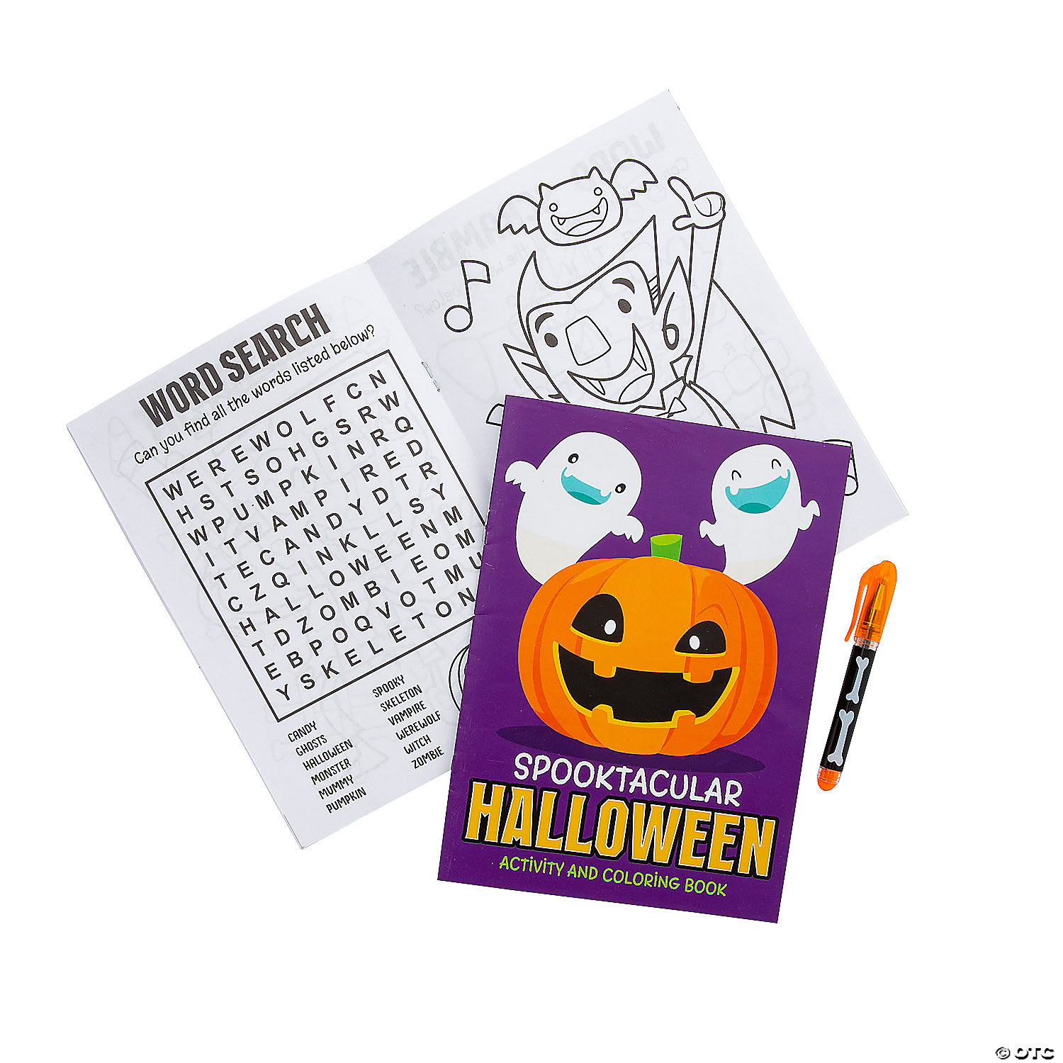 Makkelijk te lezen Pygmalion weg Halloween Activity Books with Mini Pens - 12 Pc. | Oriental Trading