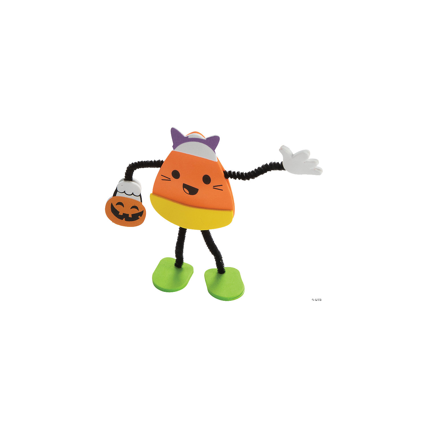 Halloween Candy Corn Characters in Costume Craft Kit - Makes 12 | Oriental  Trading