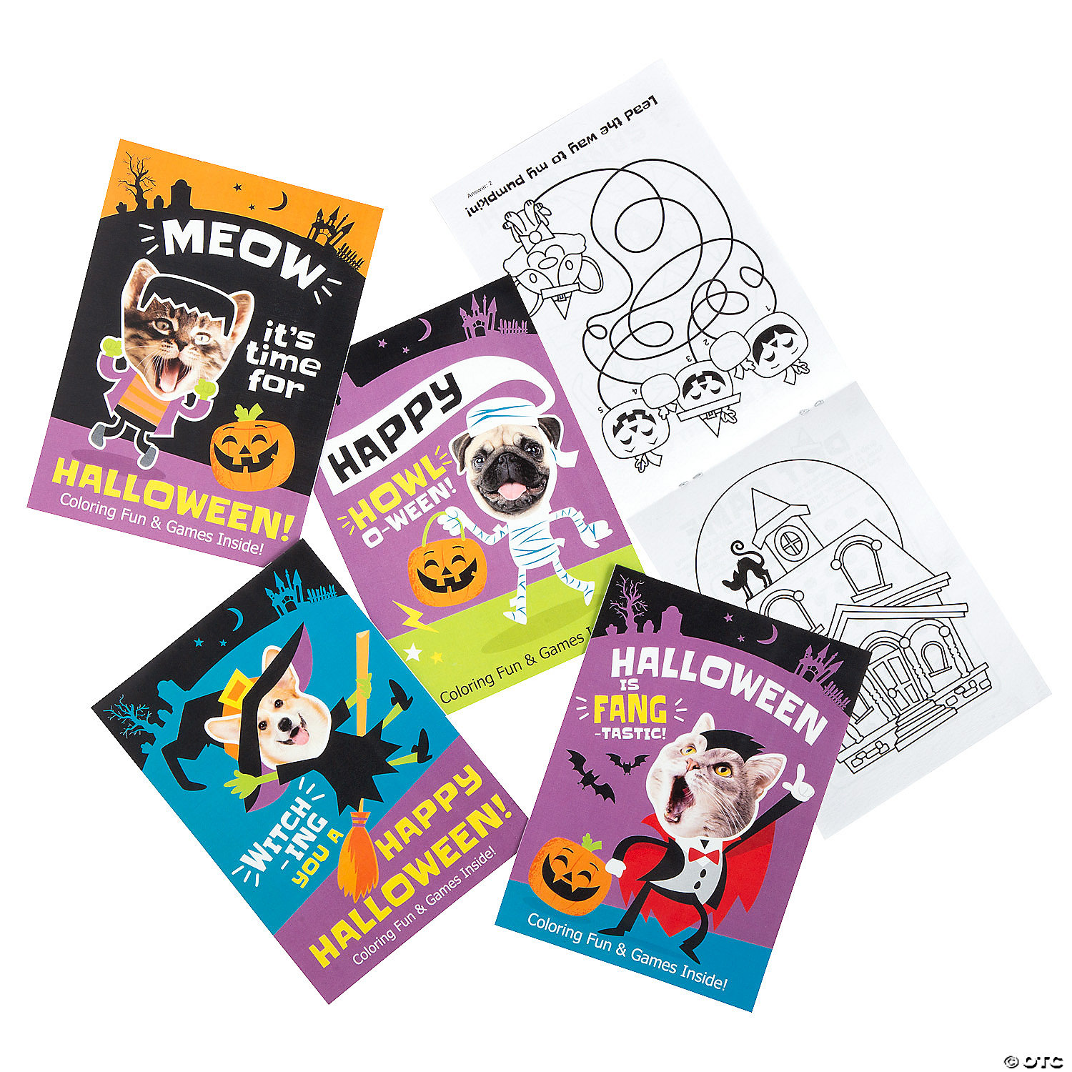 Halloween Coloring Books 72 Pc Oriental Trading