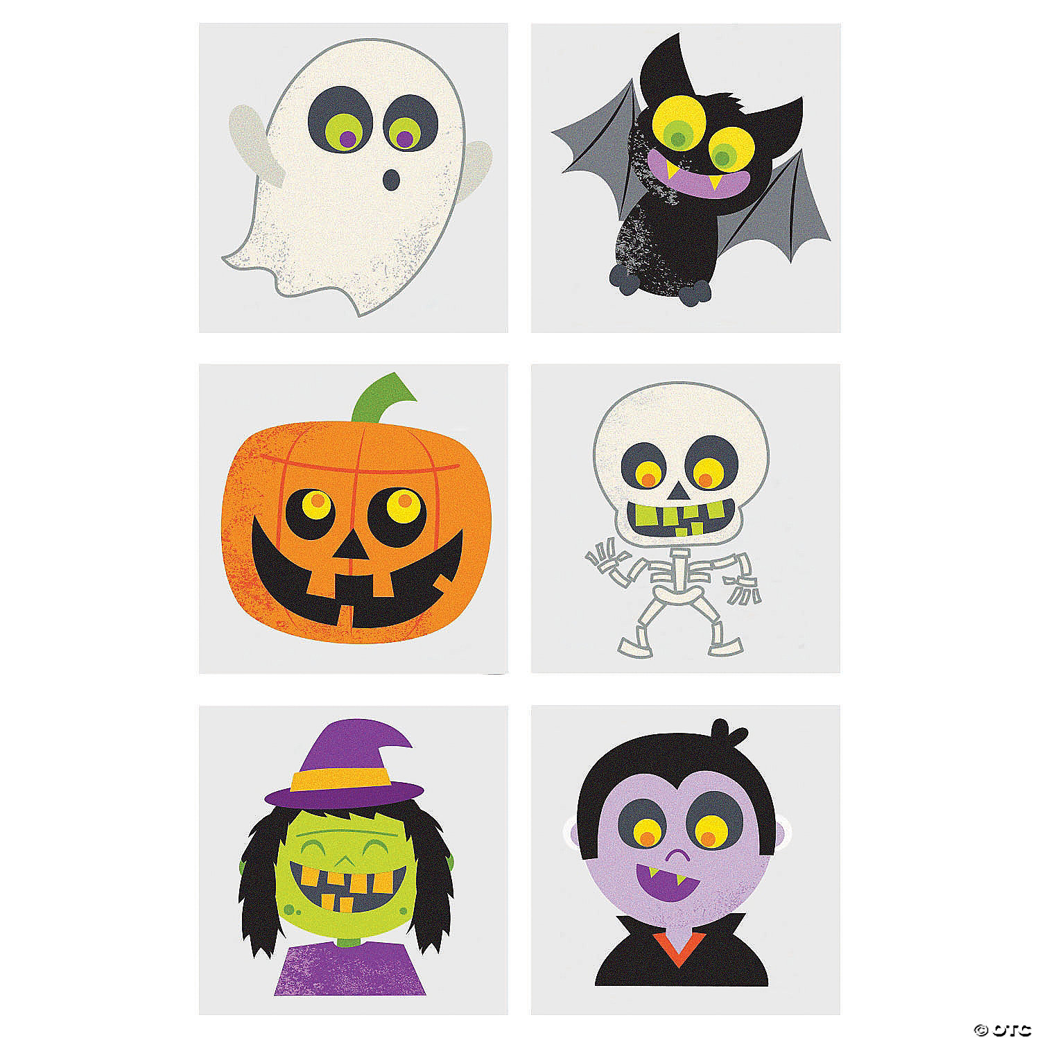 Iconic Halloween Tattoos 72 Piece Party Favor 