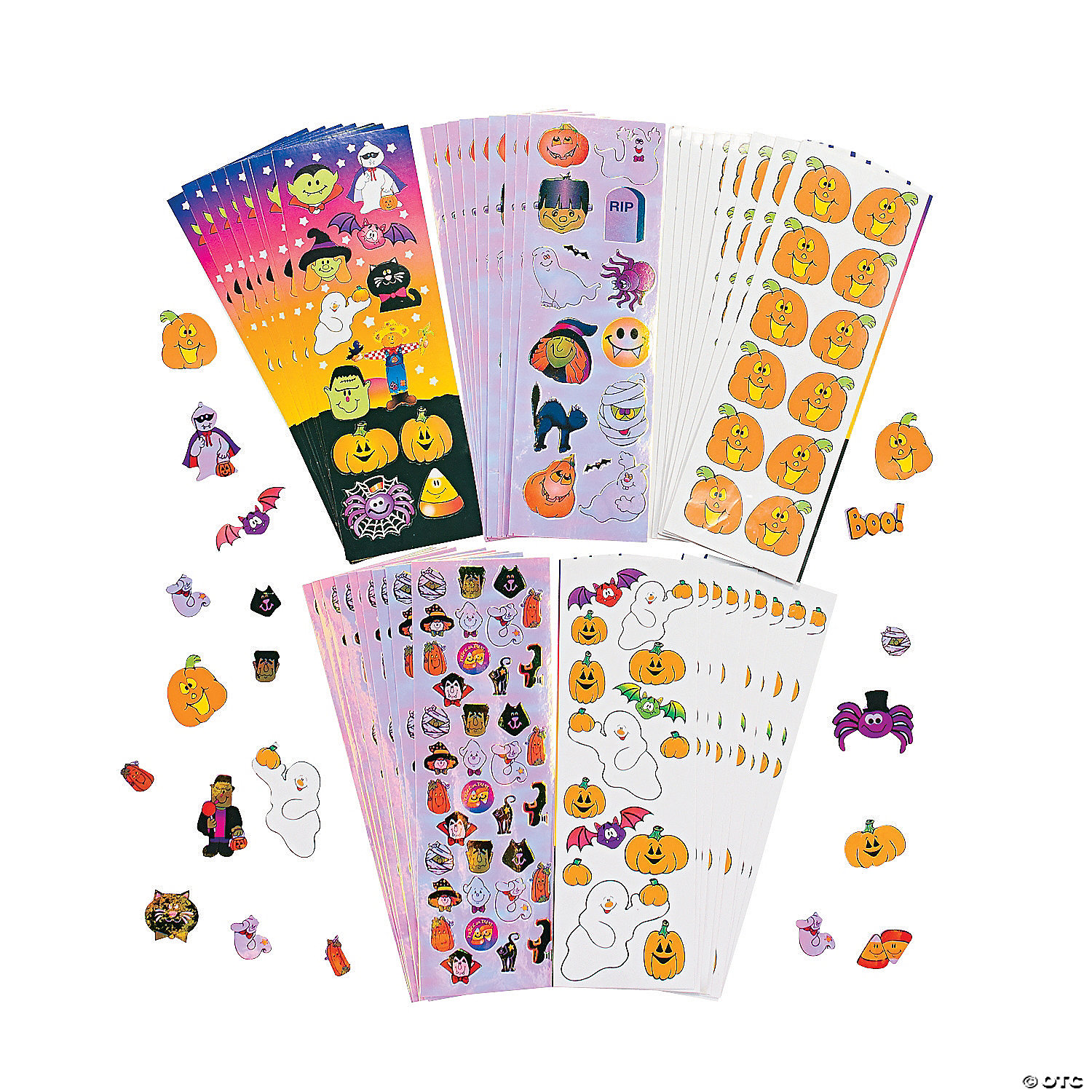 Halloween Stickers Trick or treat reward for kids 144 Pack Spooky Gift 