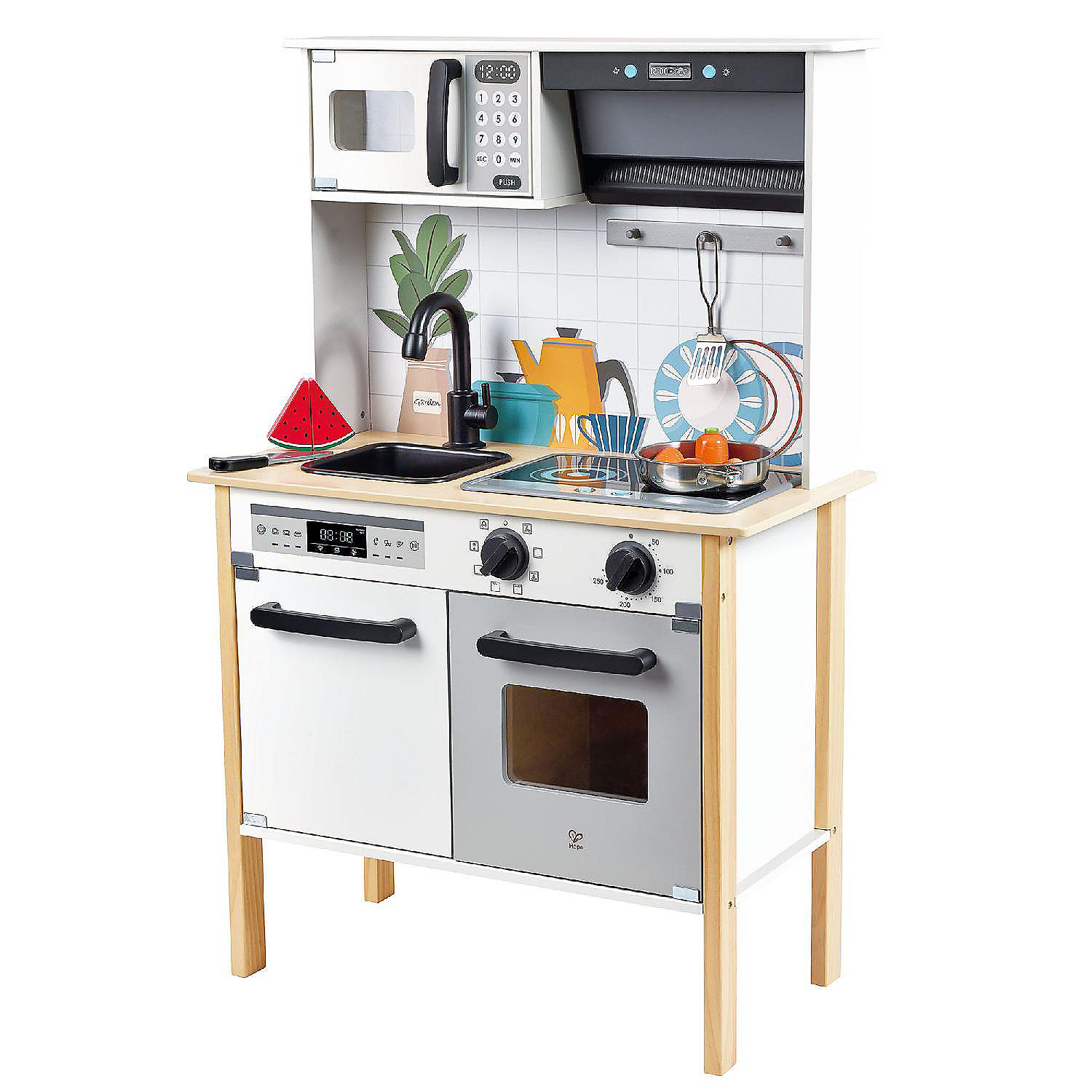 Hape: Modern Smart Kitchen - White 12Pc, Lights & Sounds Toy, Ages 3 ...