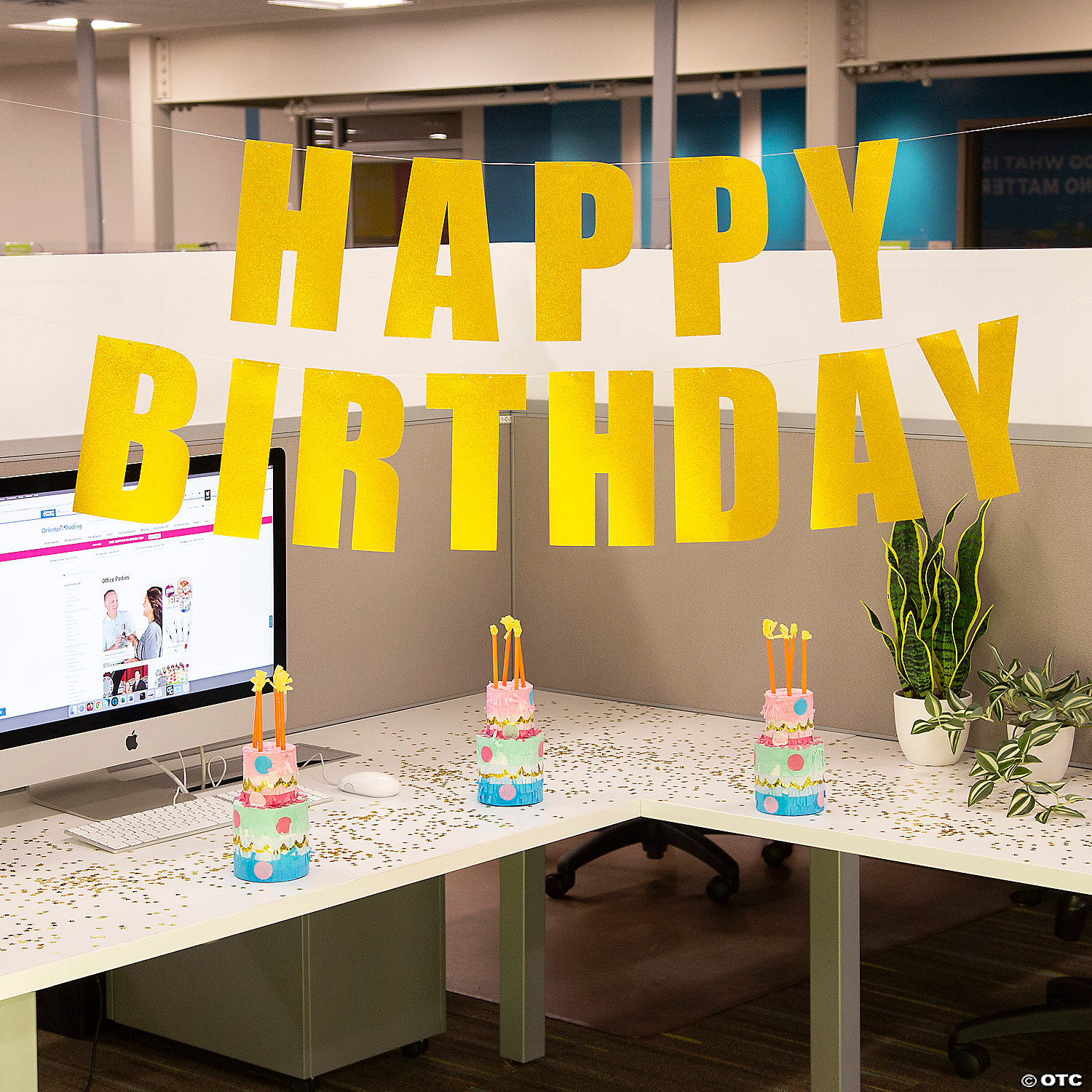 Happy Birthday Desk Decorating Kit - 5 Pc.