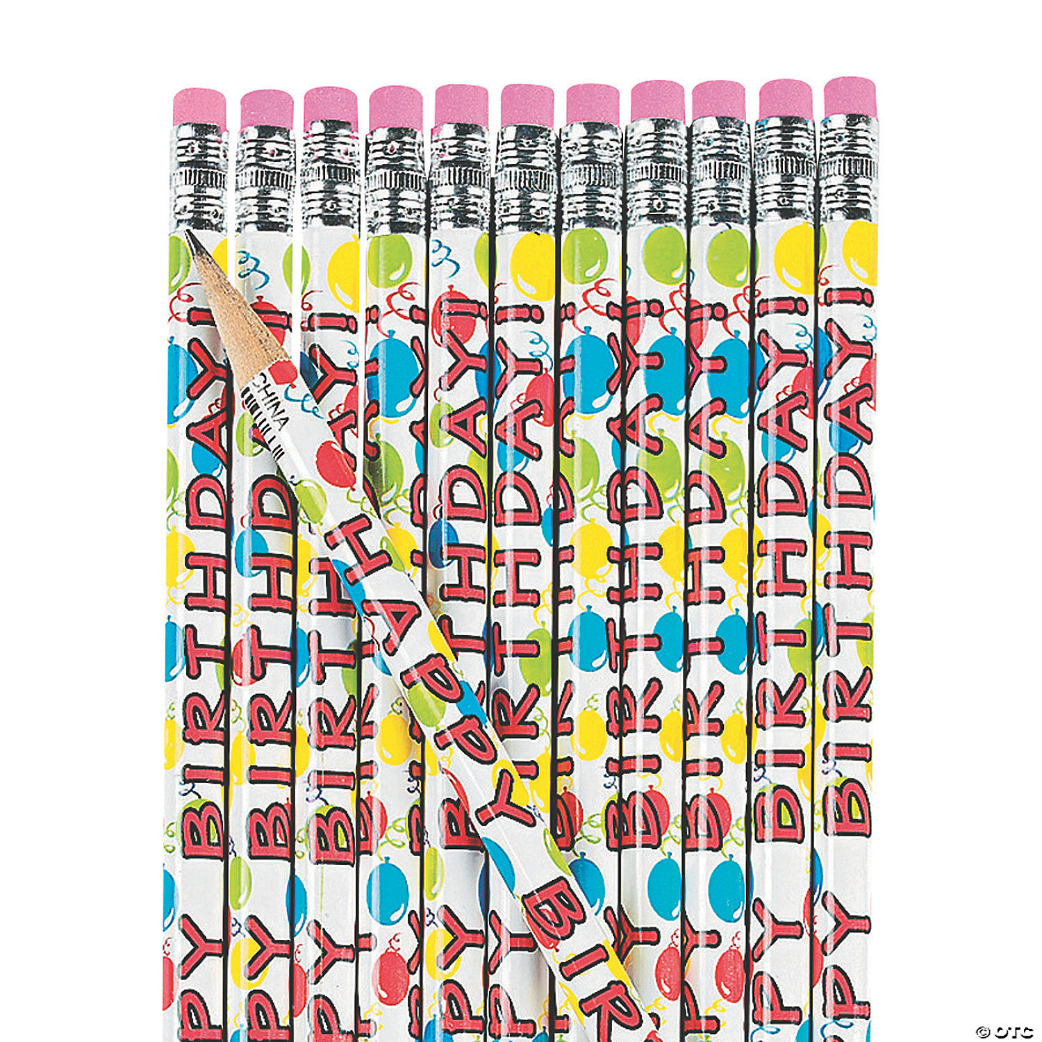- Stationery 24 Pieces Happy Birthday Treats Pencils 24 Pc 