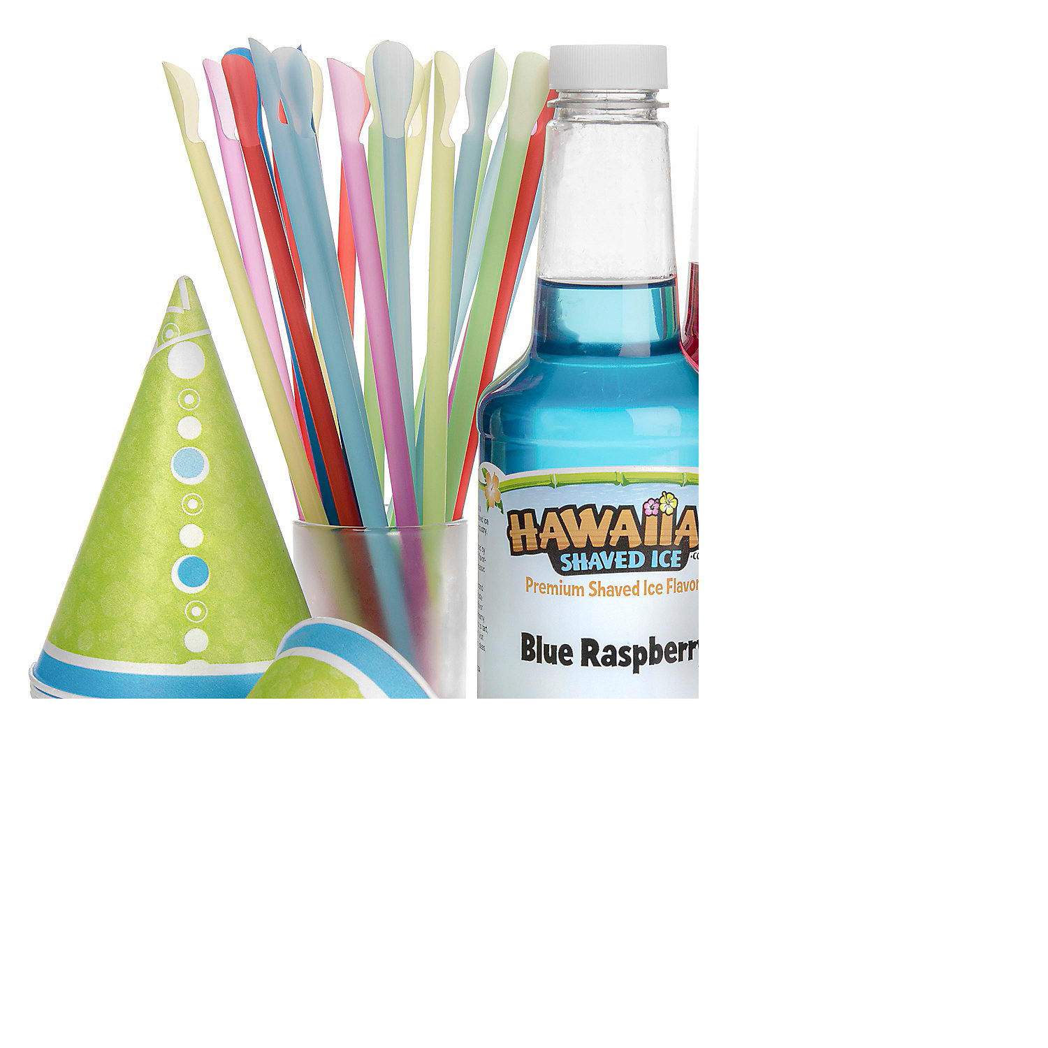 Party Fun Hawaiian Shaved Ice 3 Flavor Fun Pack Of Snow Cone Syrup Kit 
