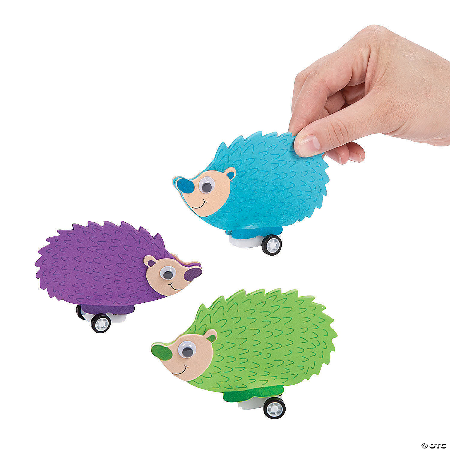 Hedgehog Pull-Back Toy Craft Kit - Makes 12 - Discontinued
