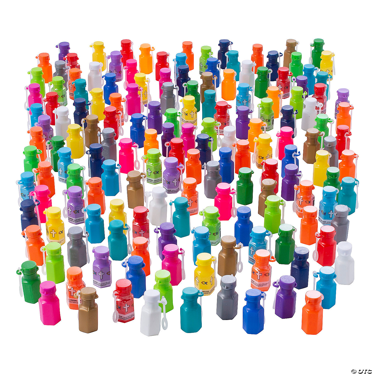 48 Pieces Toys Details about   Hexagon Silver Mini Bubble Bottles 