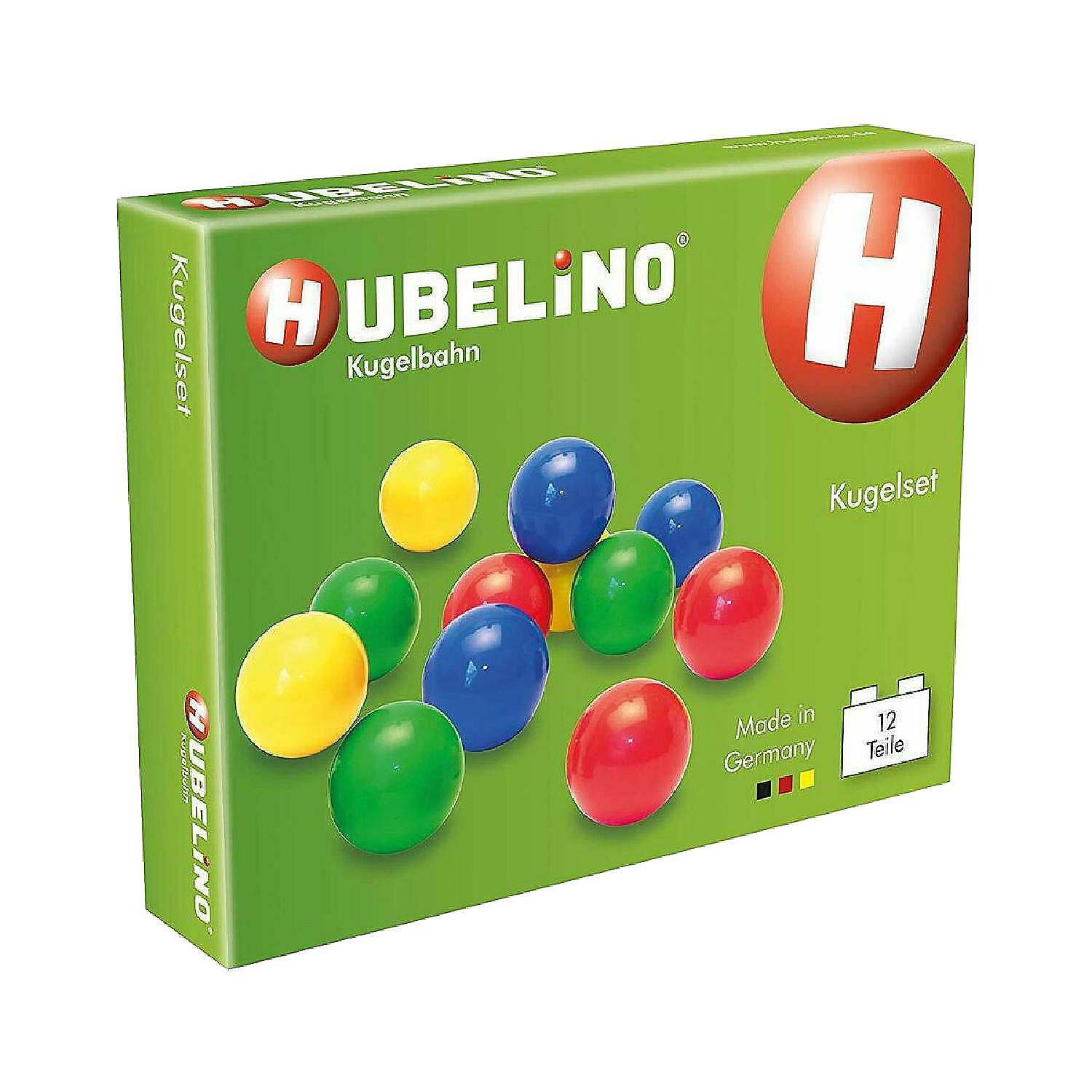 Set of 12 Marbles Hubelino Marble Run Made in Germany 