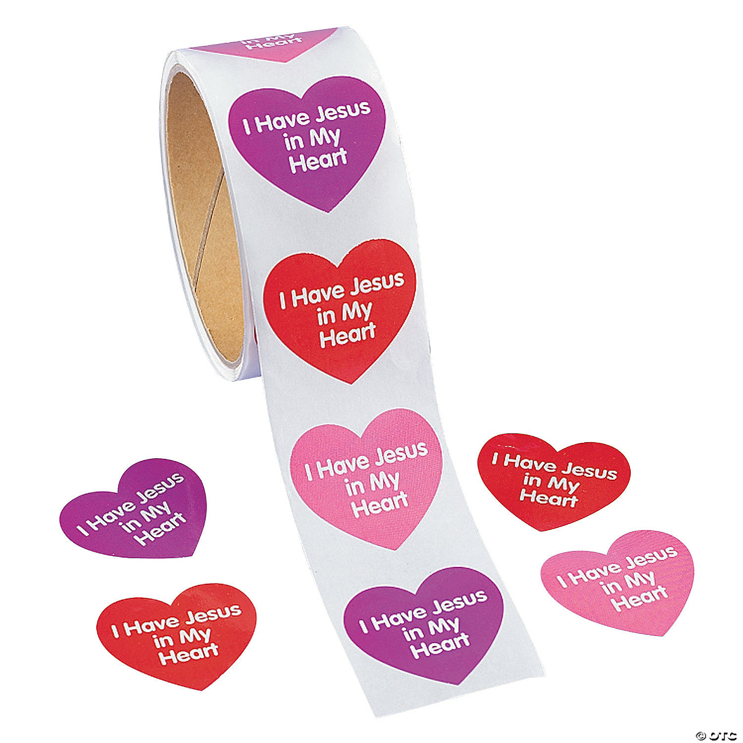 100 Stickers per Roll Smile Face Heart Sticker Rolls Paper 1 1/2". 