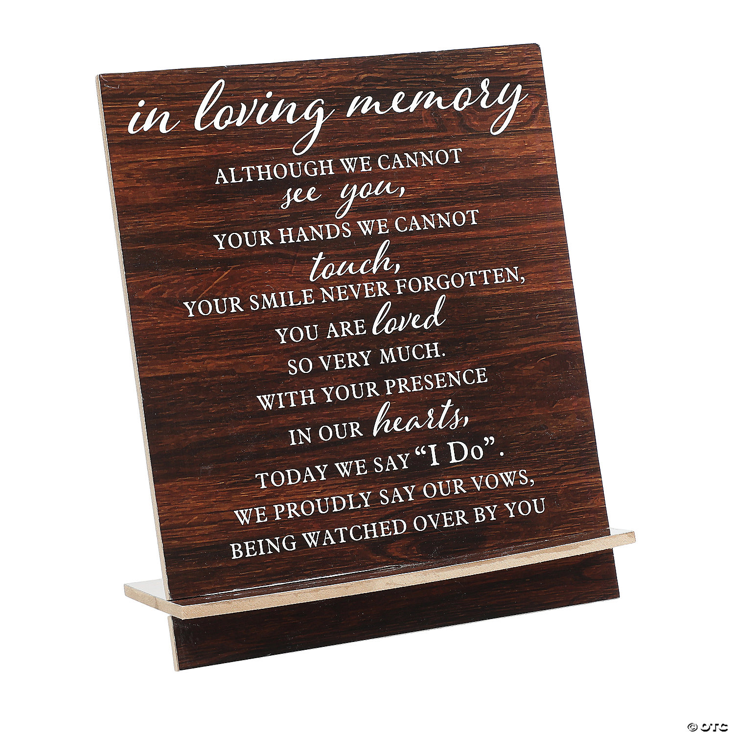 In Loving Memory Wedding Sign | Fun Express