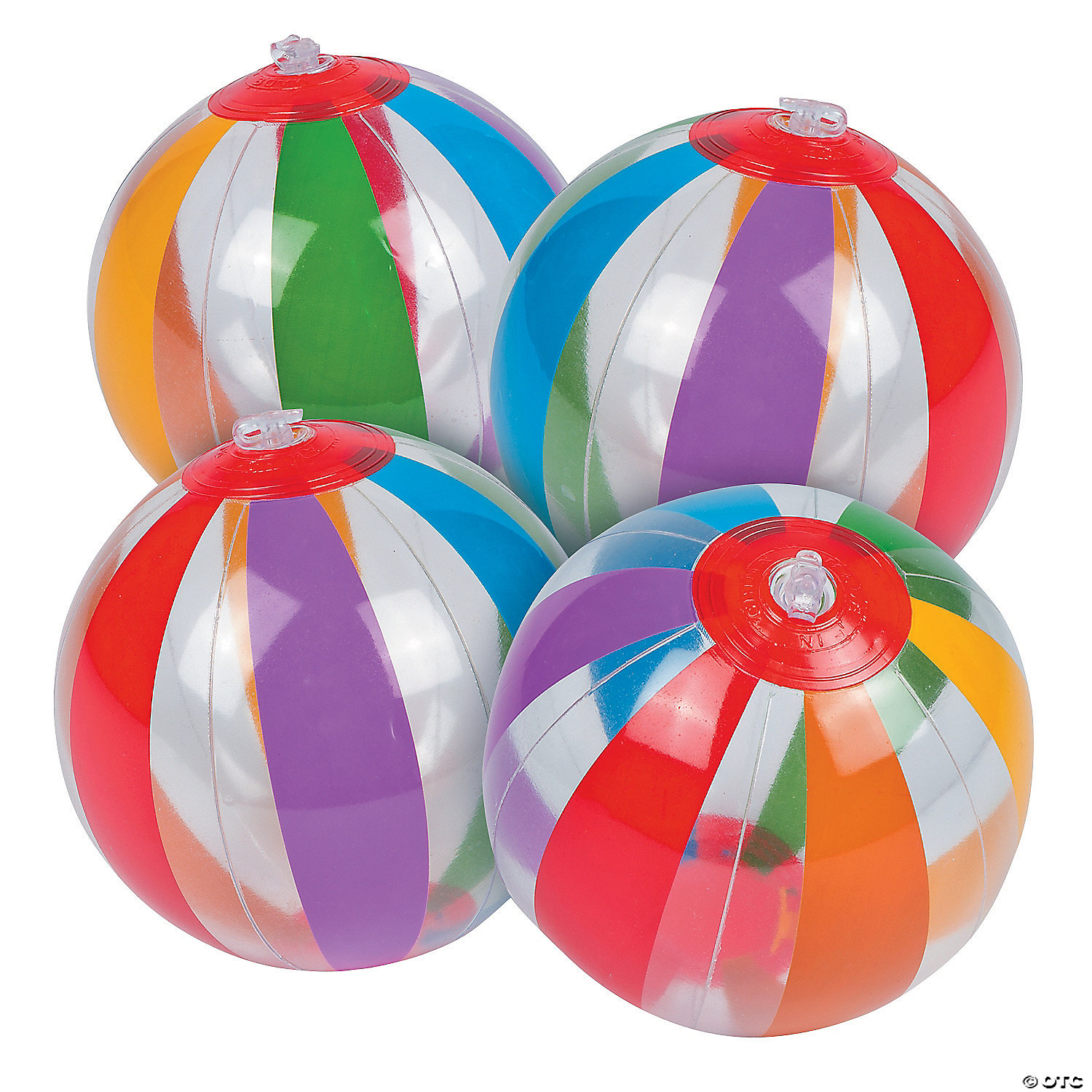 Mini Beach Balls Fun Express Mini Hibiscus Print Beach Balls Inflates 12 Pieces Oriental Trading Company 49/278 Toys 