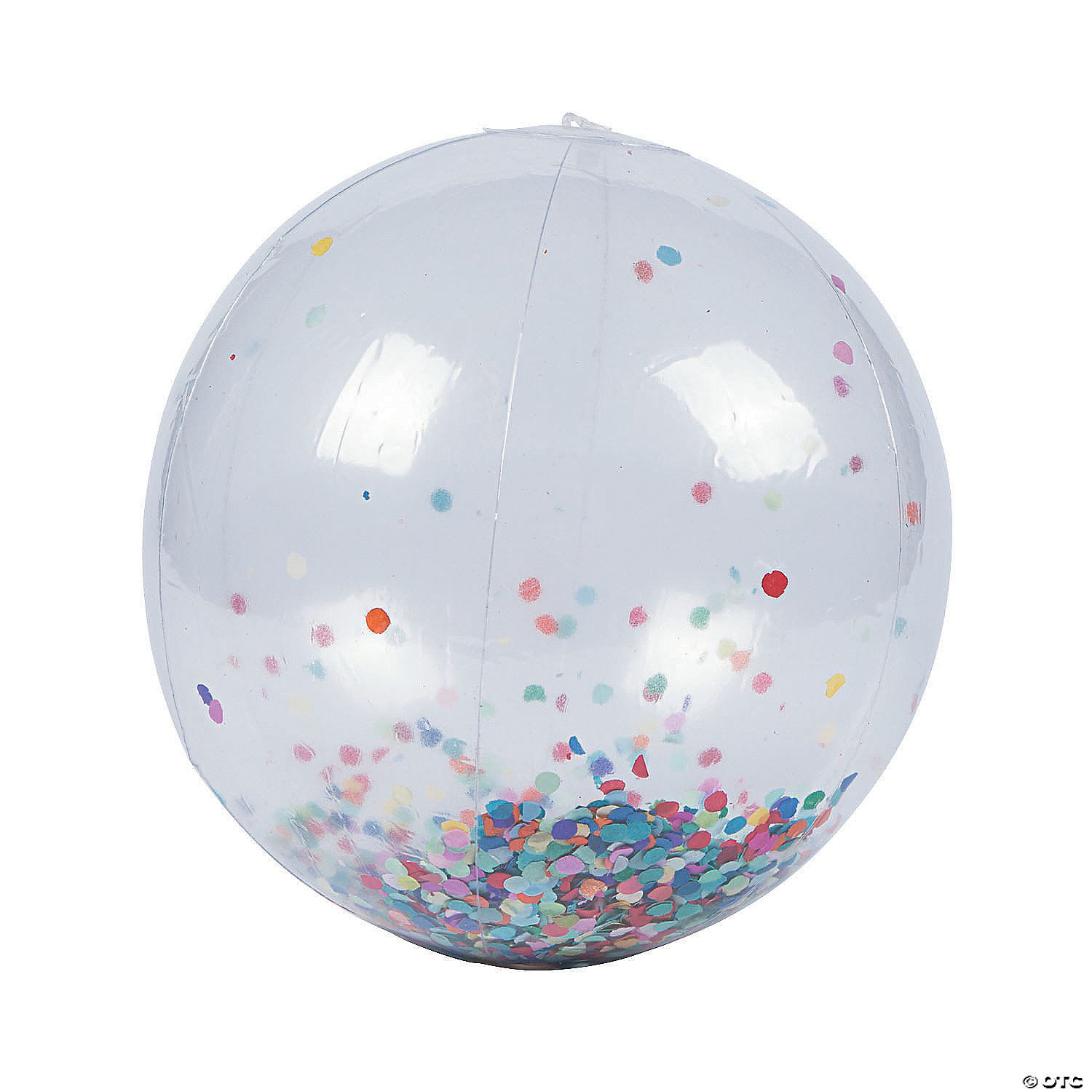 Bombe à confettis de table multicolore - 20 cm