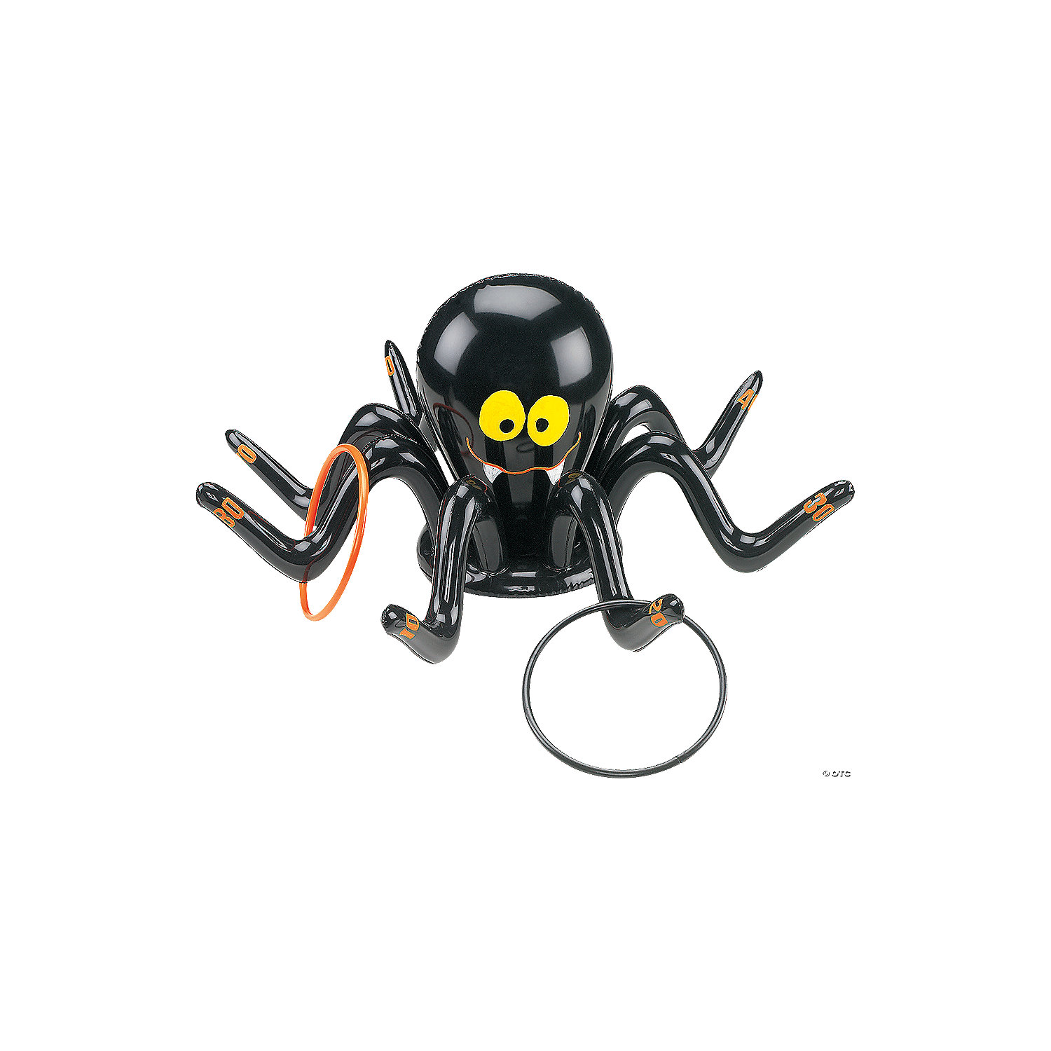 Christmas Toss Games Toys 1 Inflatable Spider Hat 1 Christmas Banner with 6 Rings 4 Sandbags for Kids Adults Chrismas Party Supplies Indoor Outdoor Decorations 