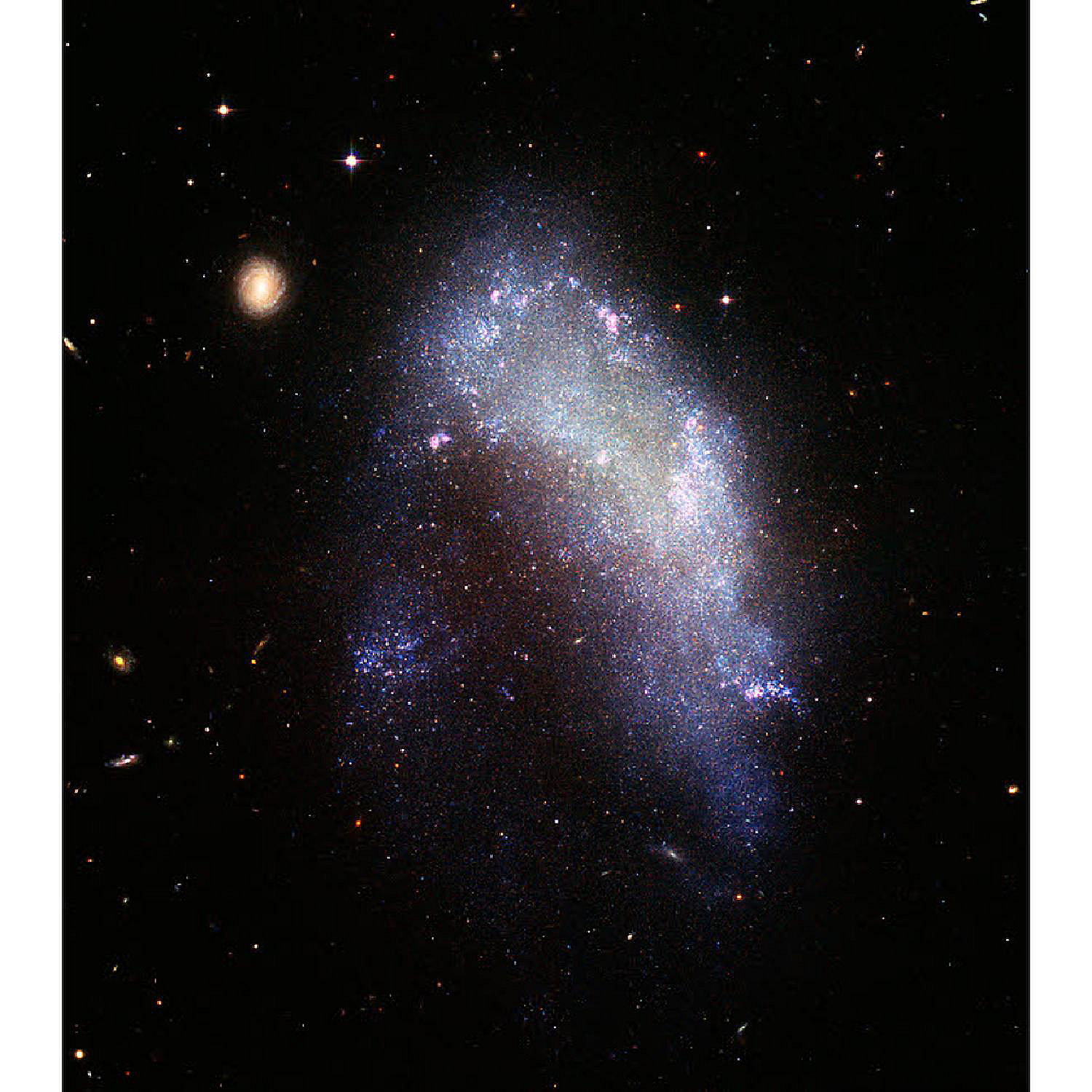 Irregular galaxy NGC 1427A Poster Print by Stocktrek Images 22 x 34