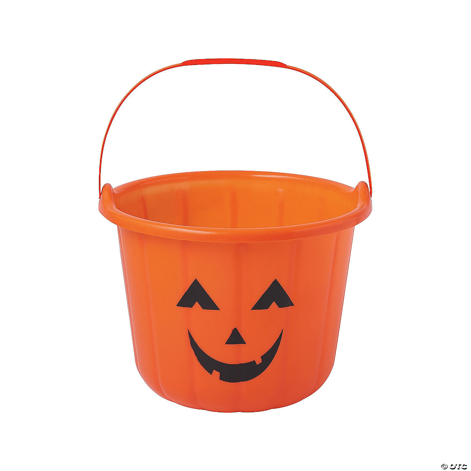 Amosfun Halloween Pumpkin Bucket Portable Pumpkin Candy Bucket Trick or Treat Bucket with Handle for Halloween Party Favor Supplies 13x16x16cm 
