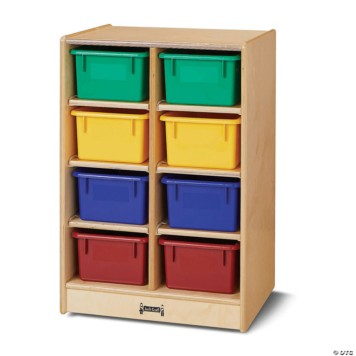 Jonti-Craft 12 Paper-Tray Mobile Storage - with Clear Paper-Trays