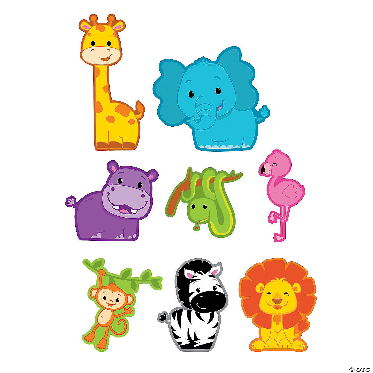 Jumbo Jungle Cutouts - 8 Pc. | Oriental Trading