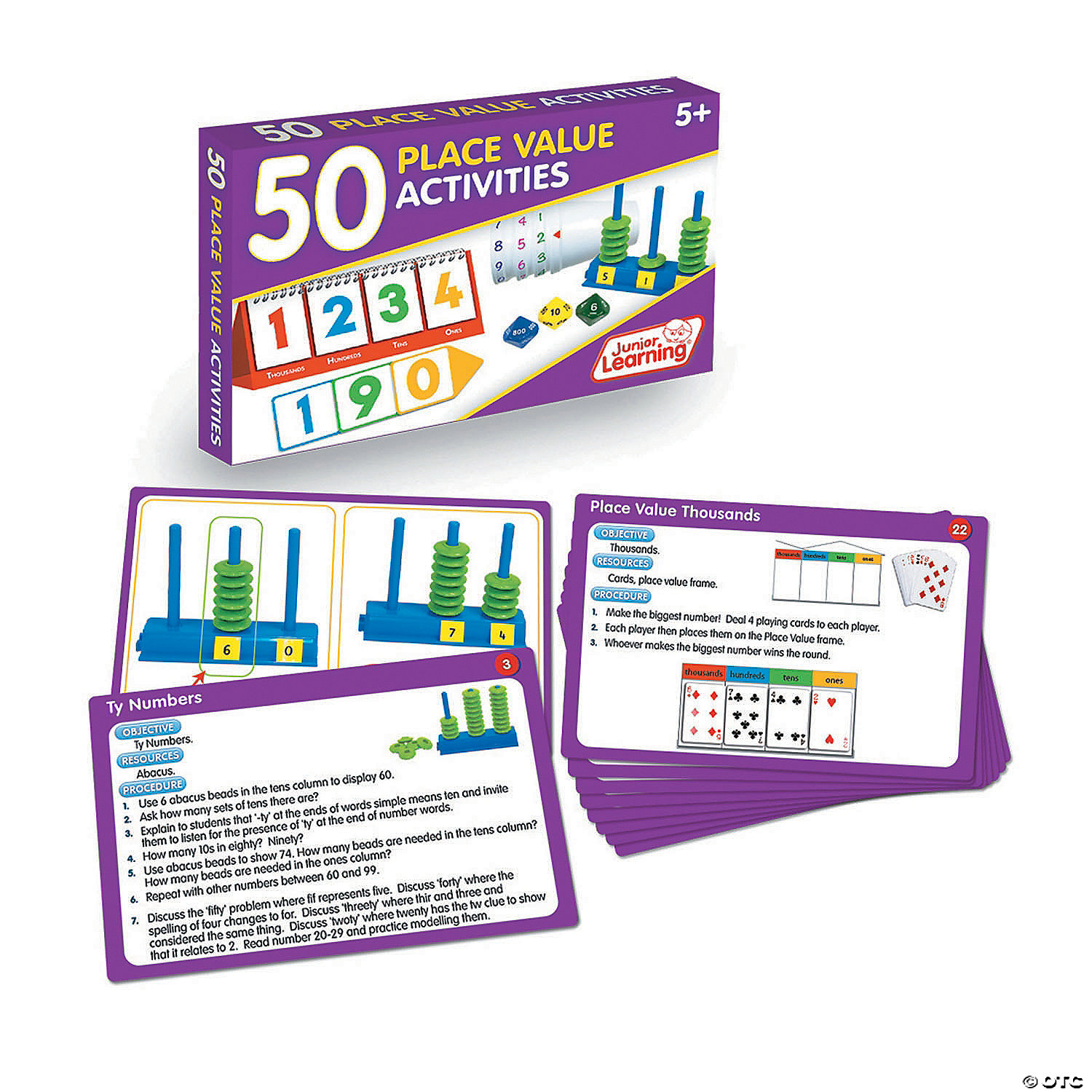 Junior Learning 50 Place Value Activities (Activity Cards Set) | Oriental  Trading