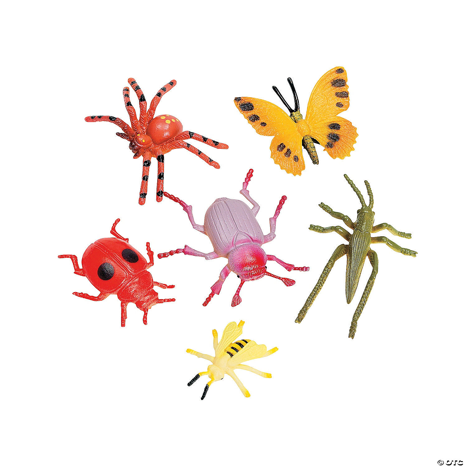 58 Pieces Plastic Insects Toys Assorted Play Bugs 