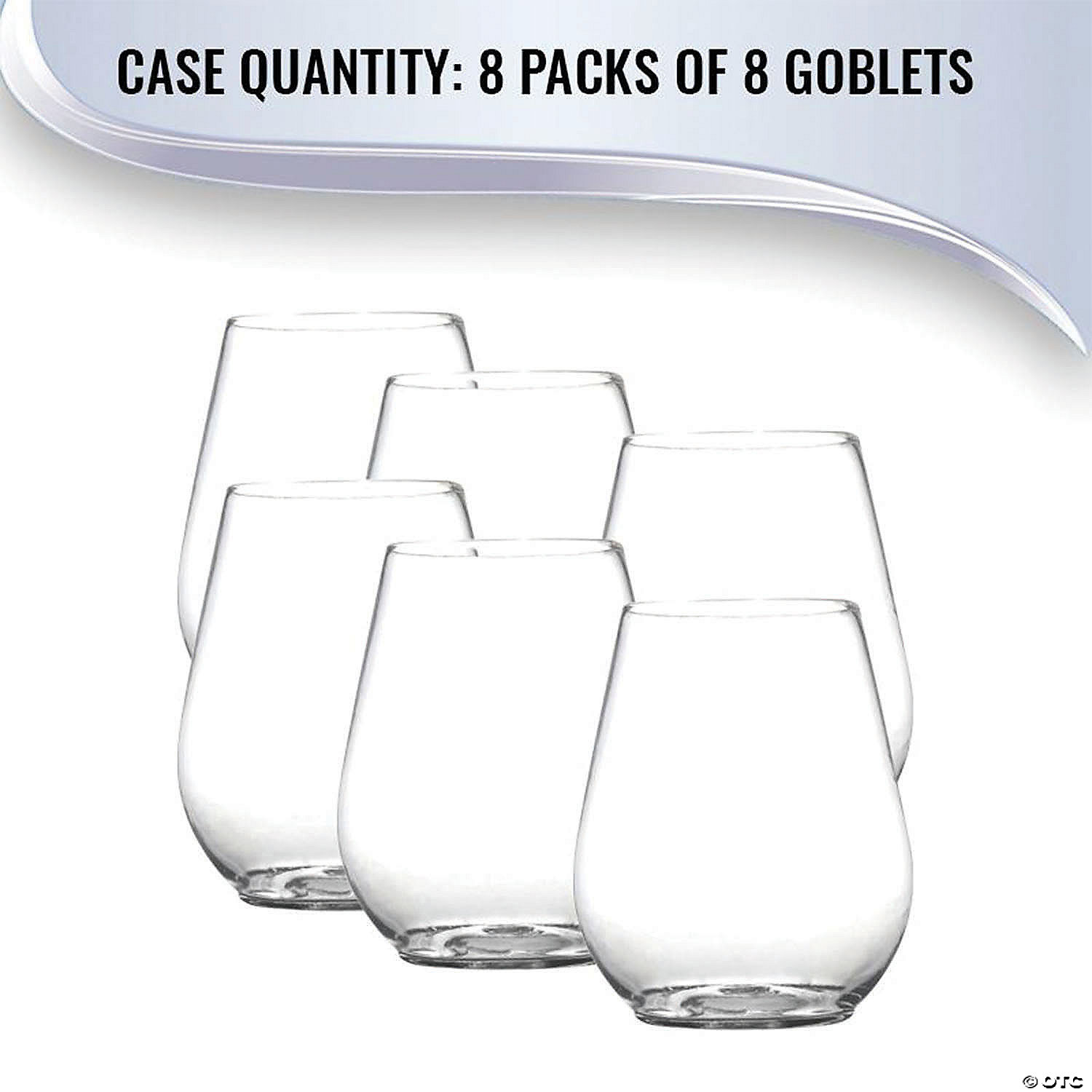 4 oz. Clear Stemless Plastic Mini Goblets (64 Goblets)