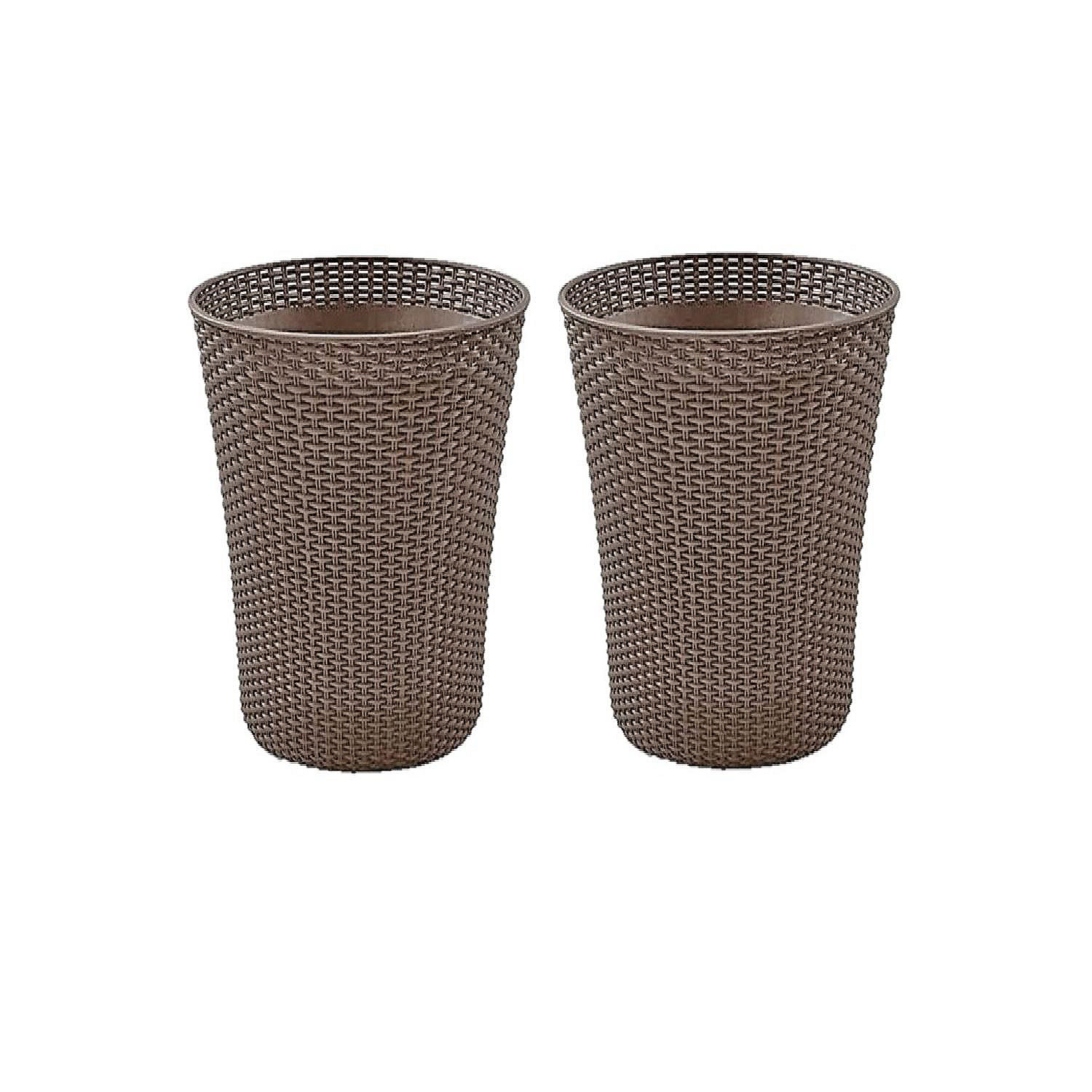 Medaille Uitgaan Begrip Keter Large Resin In-outdoor Home and Garden Whiskey Brown Planters- Set of  2