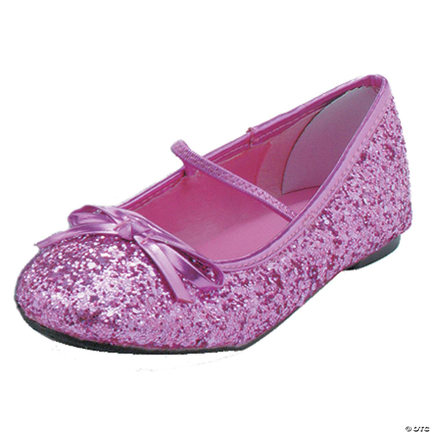Kid's Pink Glitter Ballet Shoes - Size ...