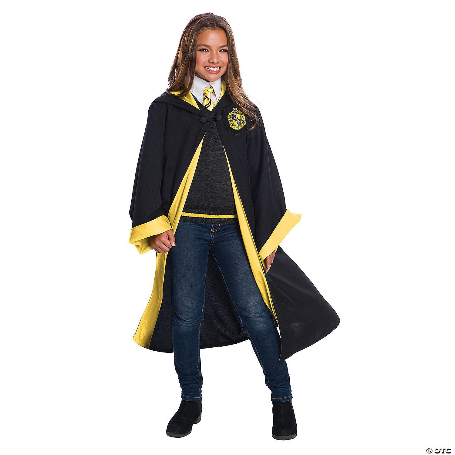 Hufflepuff ADULT Womens Costume Top Shirt NEW Harry Potter