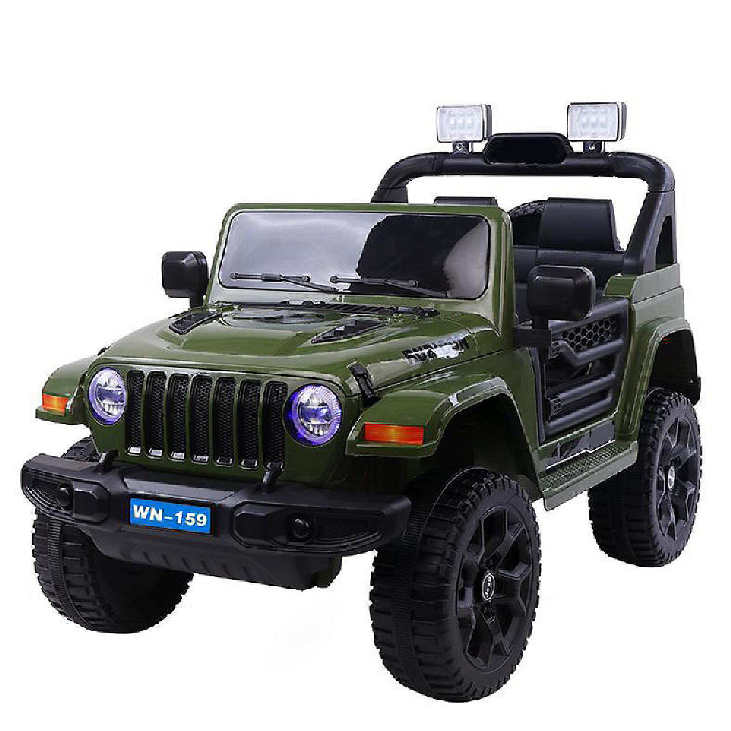 KingToys Green 12V Jeep Wrangler | Oriental Trading