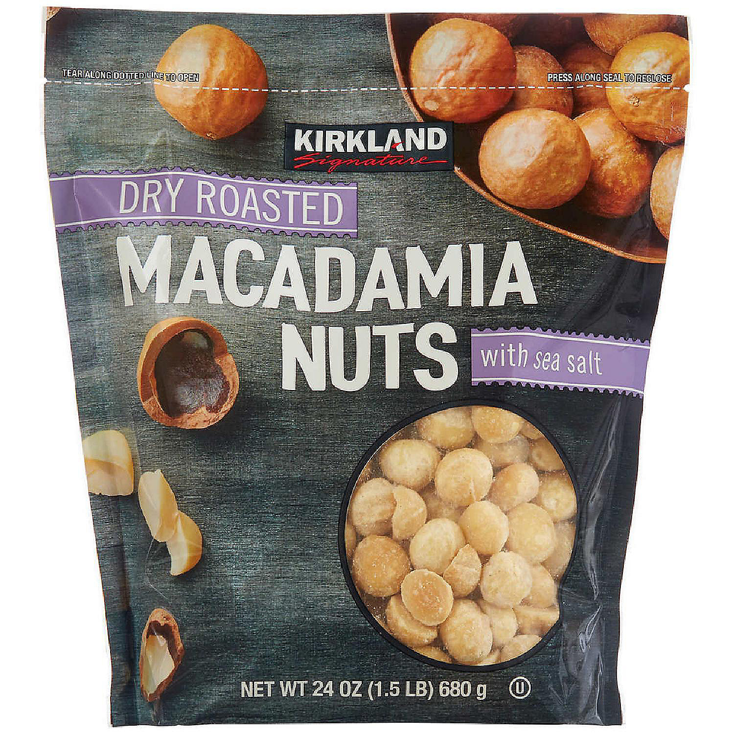 Kirkland Signature Dry Roasted Macadamia Nuts, 24 Ounce Oriental Trading