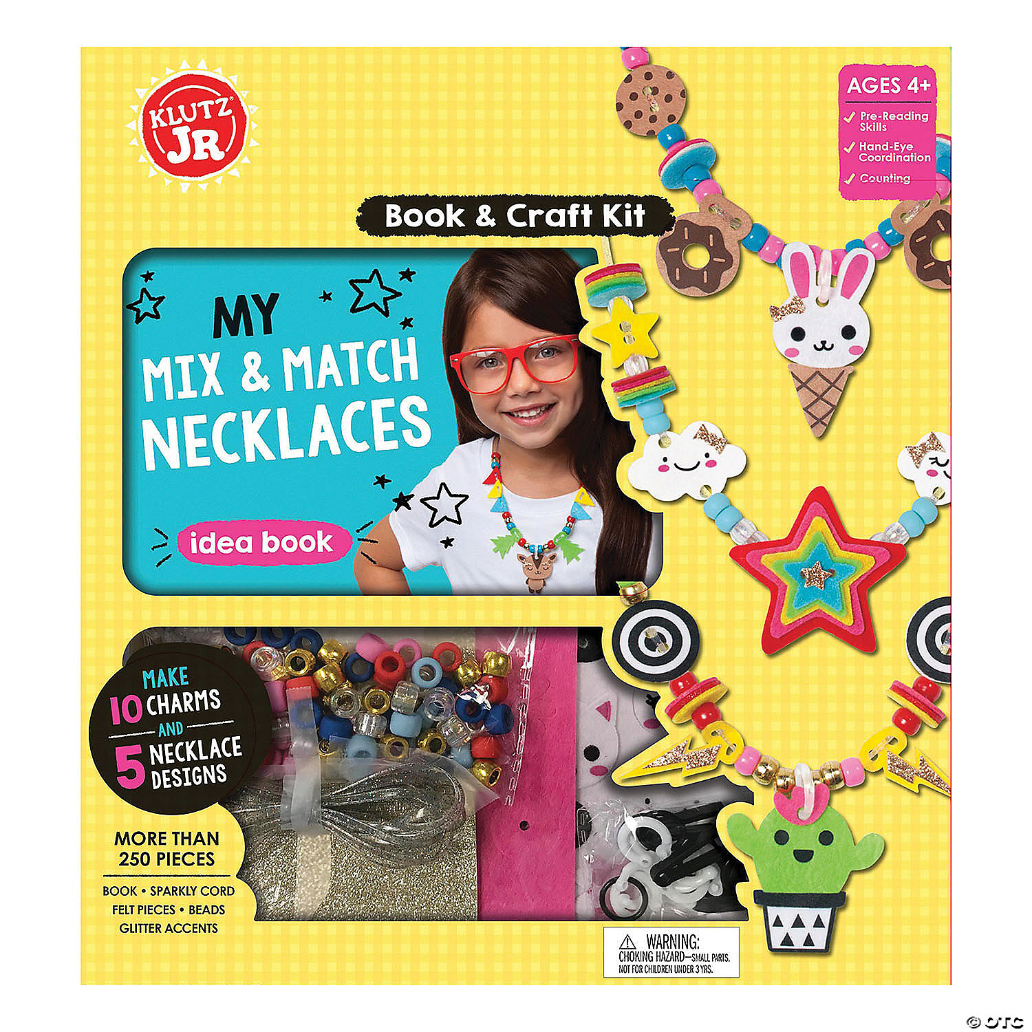 Plastic “I Am Strong with God” Pony Bead Bracelet Craft Kit