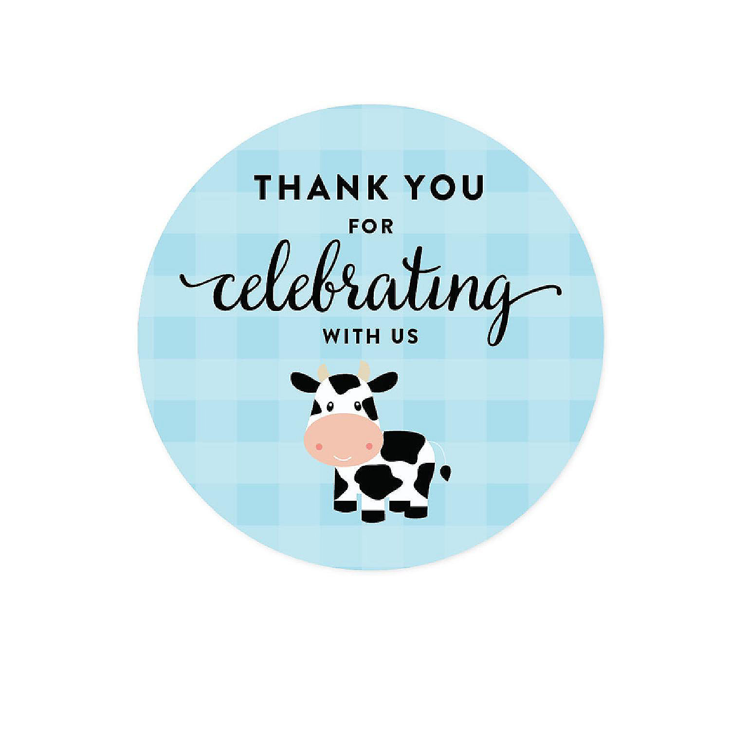 Koyal Wholesale Thank You for Celebrating, Cow Stickers, 40-Pack ...