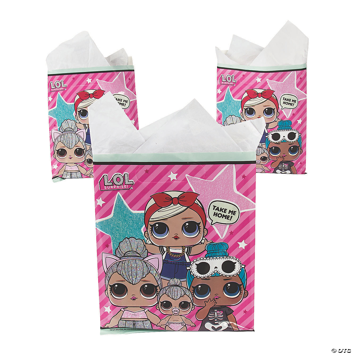 10 LOL Dolls Party Favors Treat Boxes Loot Goody Candy Bags Party Supplies 