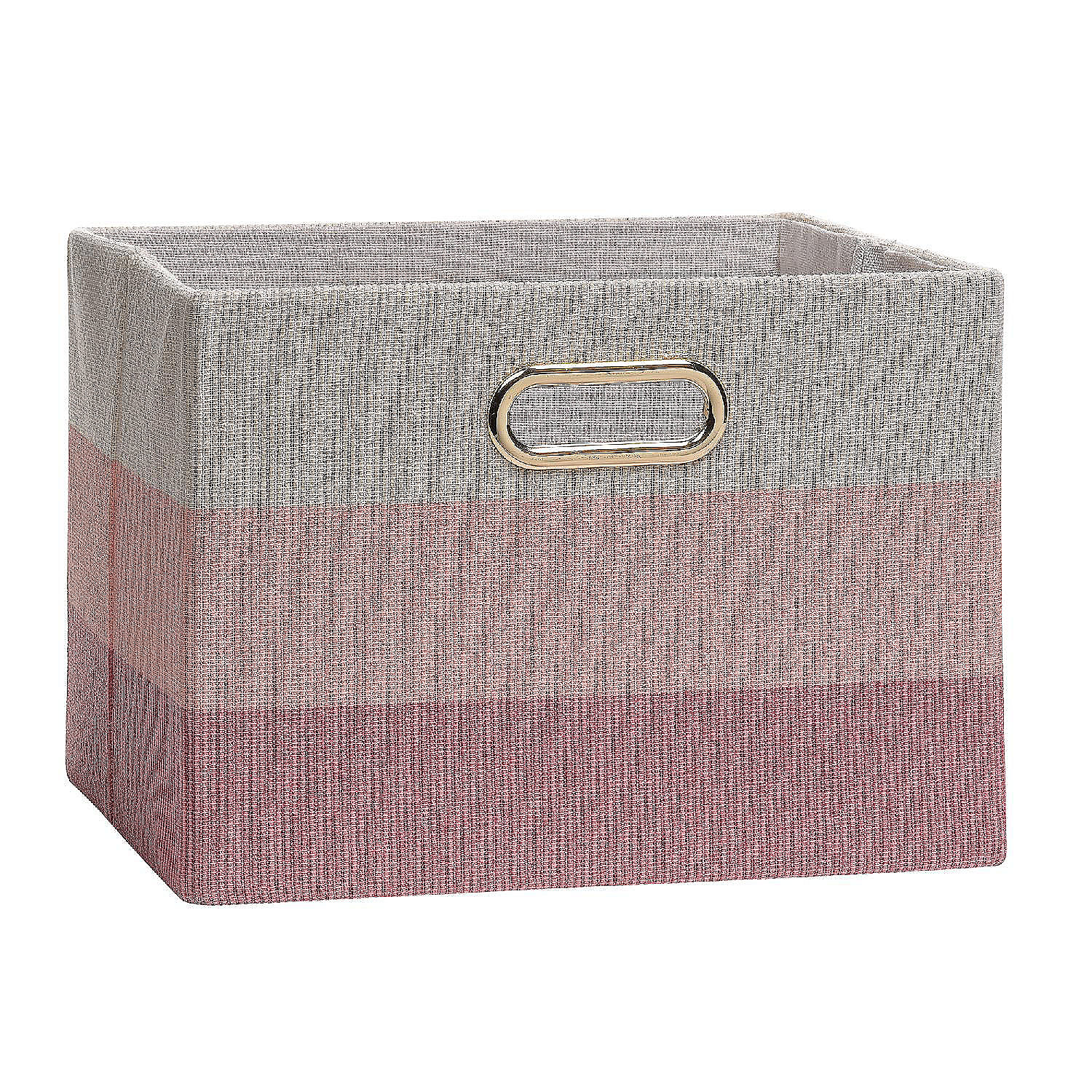 Lambs & Ivy Pink Ombre Foldable/Collapsible Storage Bin/Basket
