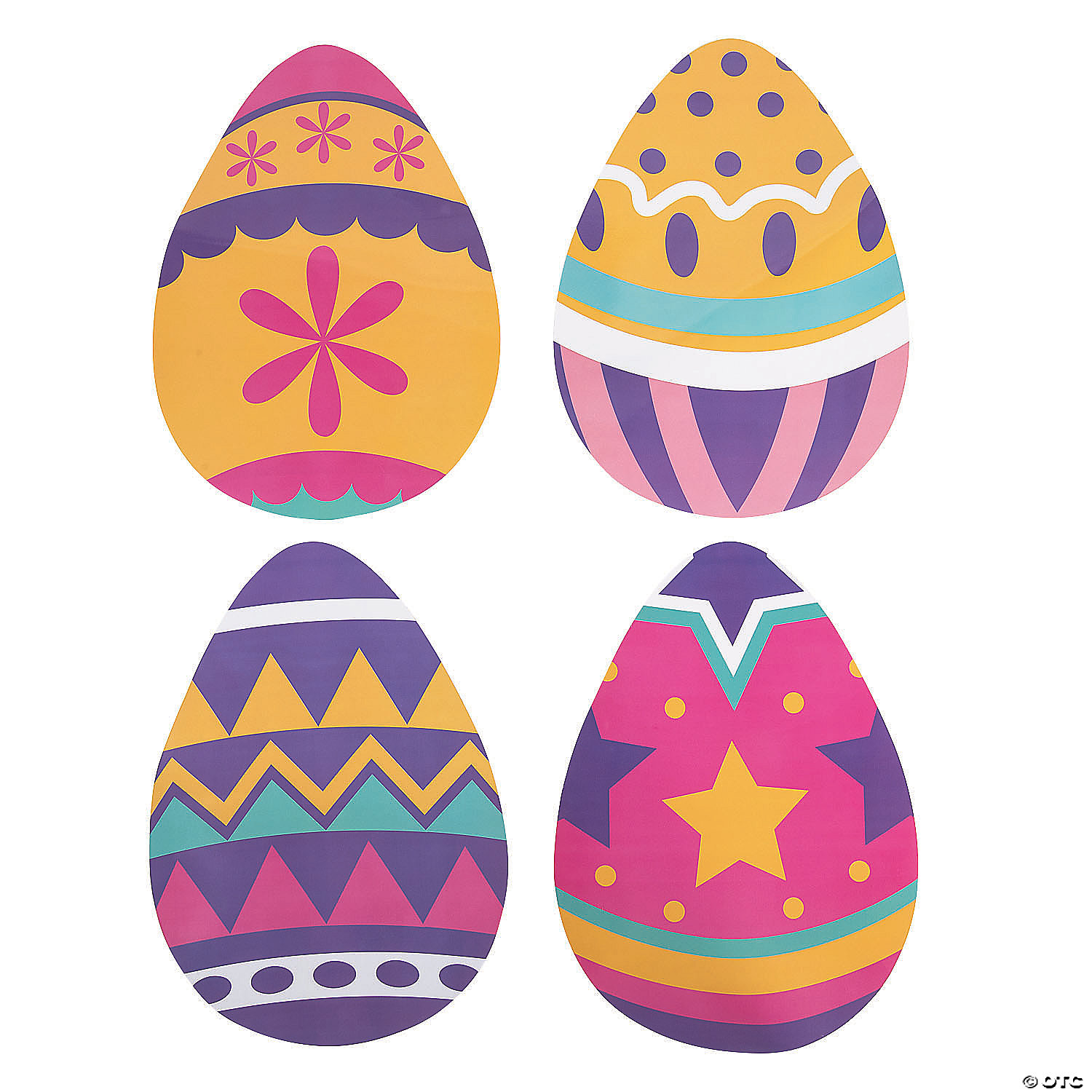 Large Easter Egg Cutouts - 12 Pc. | Oriental Trading