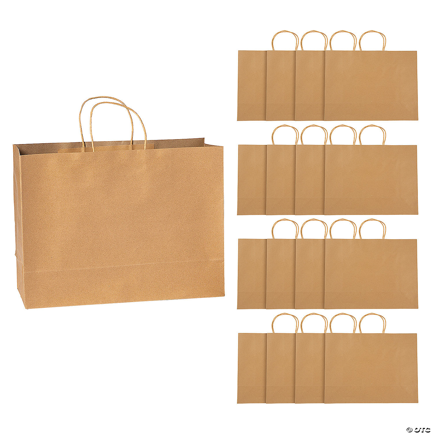 Paper Shopper Bags - 12 Pc. | Oriental Trading