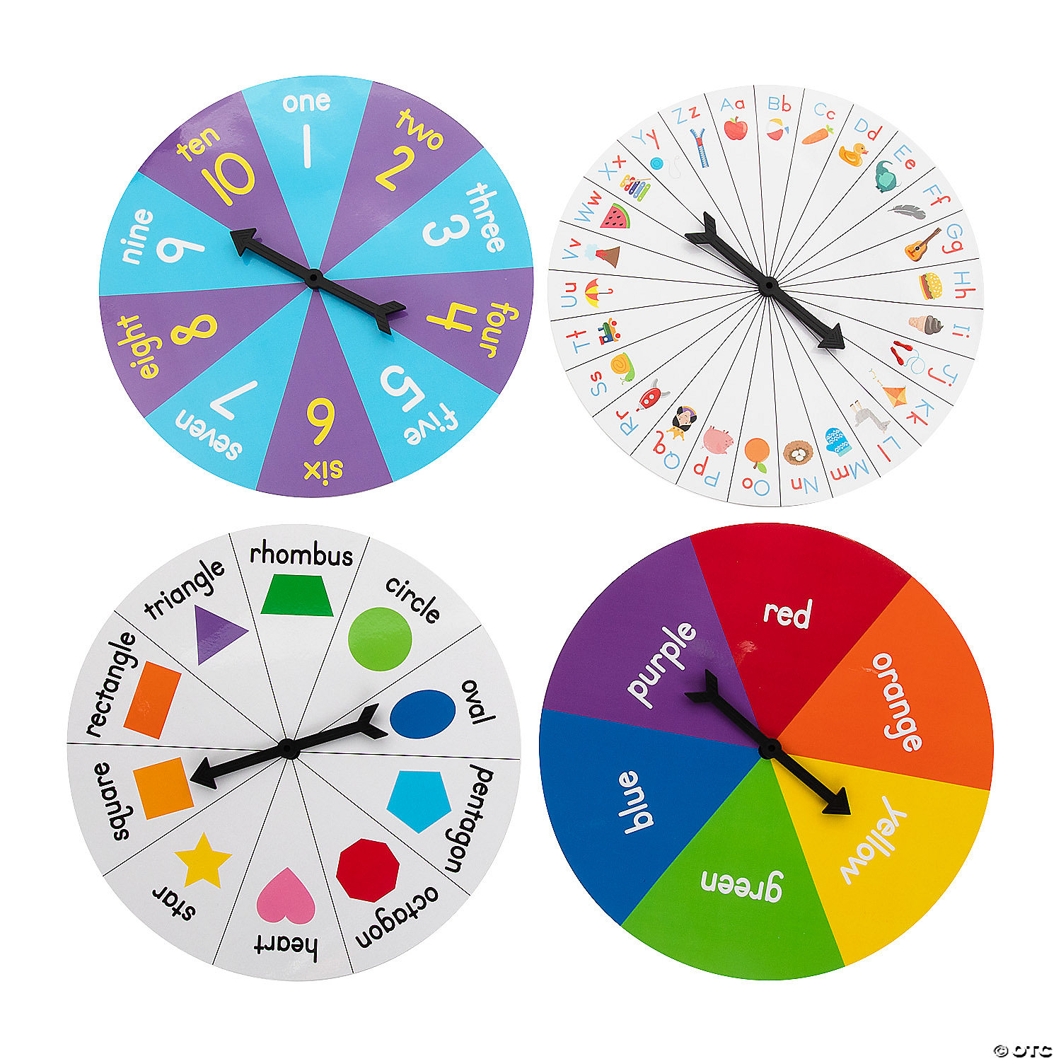 Large Multi-Use Spinners- 4 Pc. | Oriental Trading