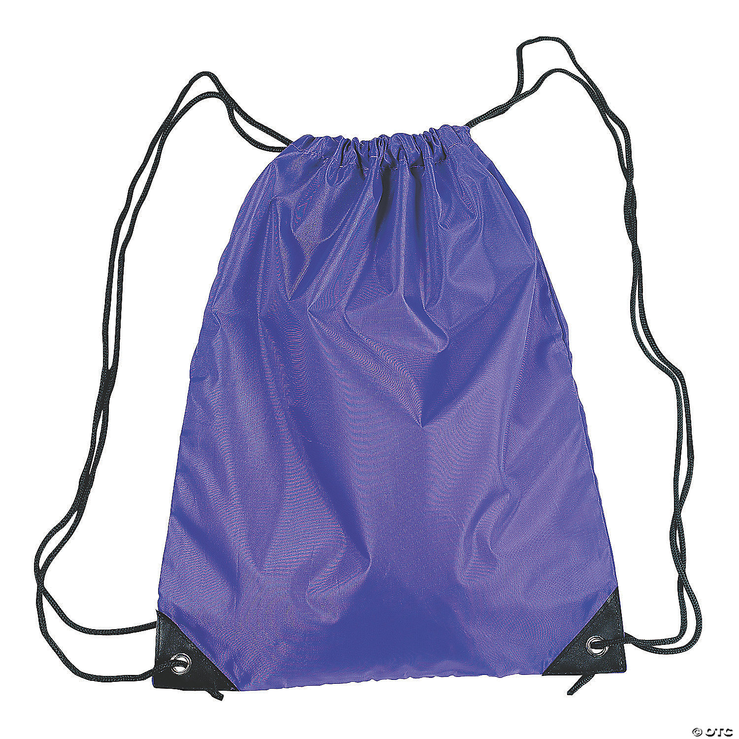 purple drawstring bag