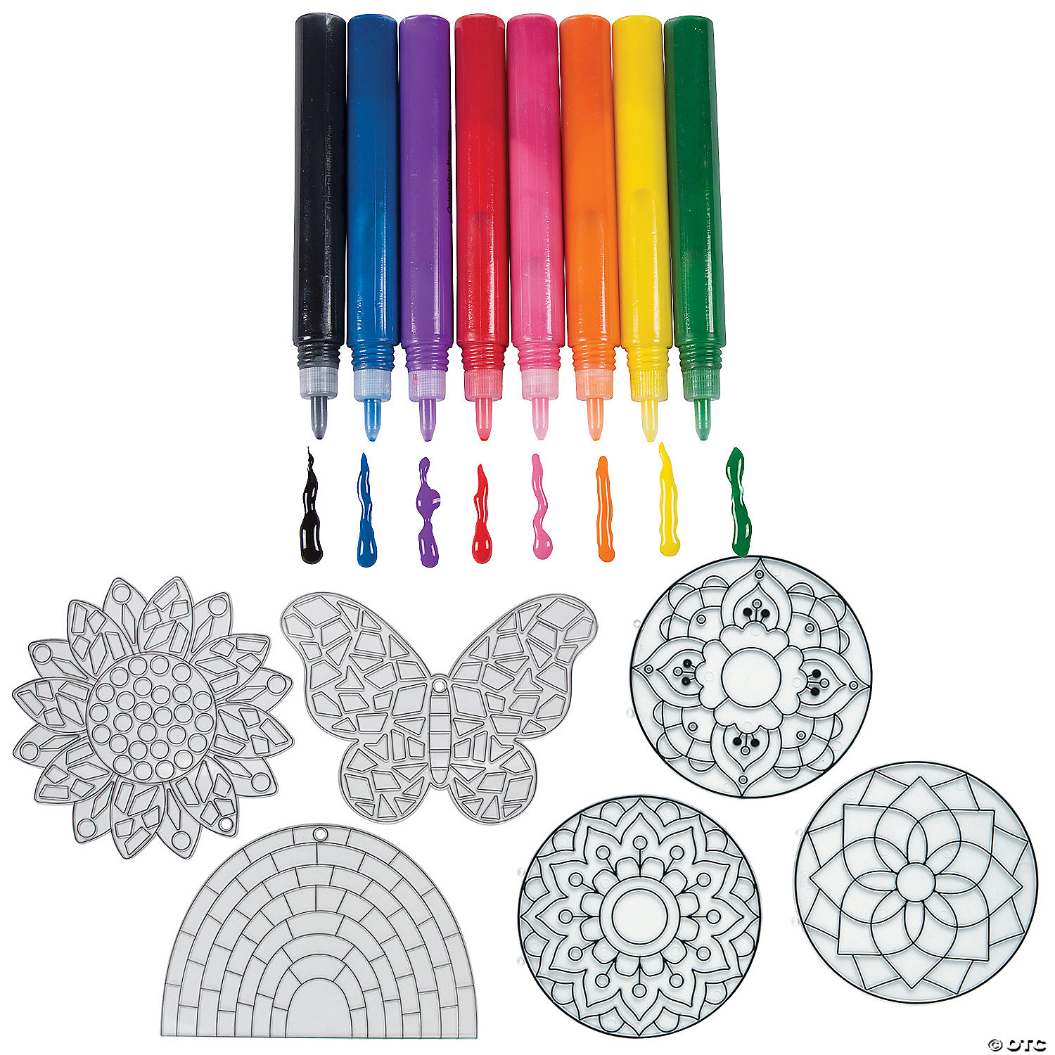 Large Suncatcher Painting Kit for 24 Oriental Trading