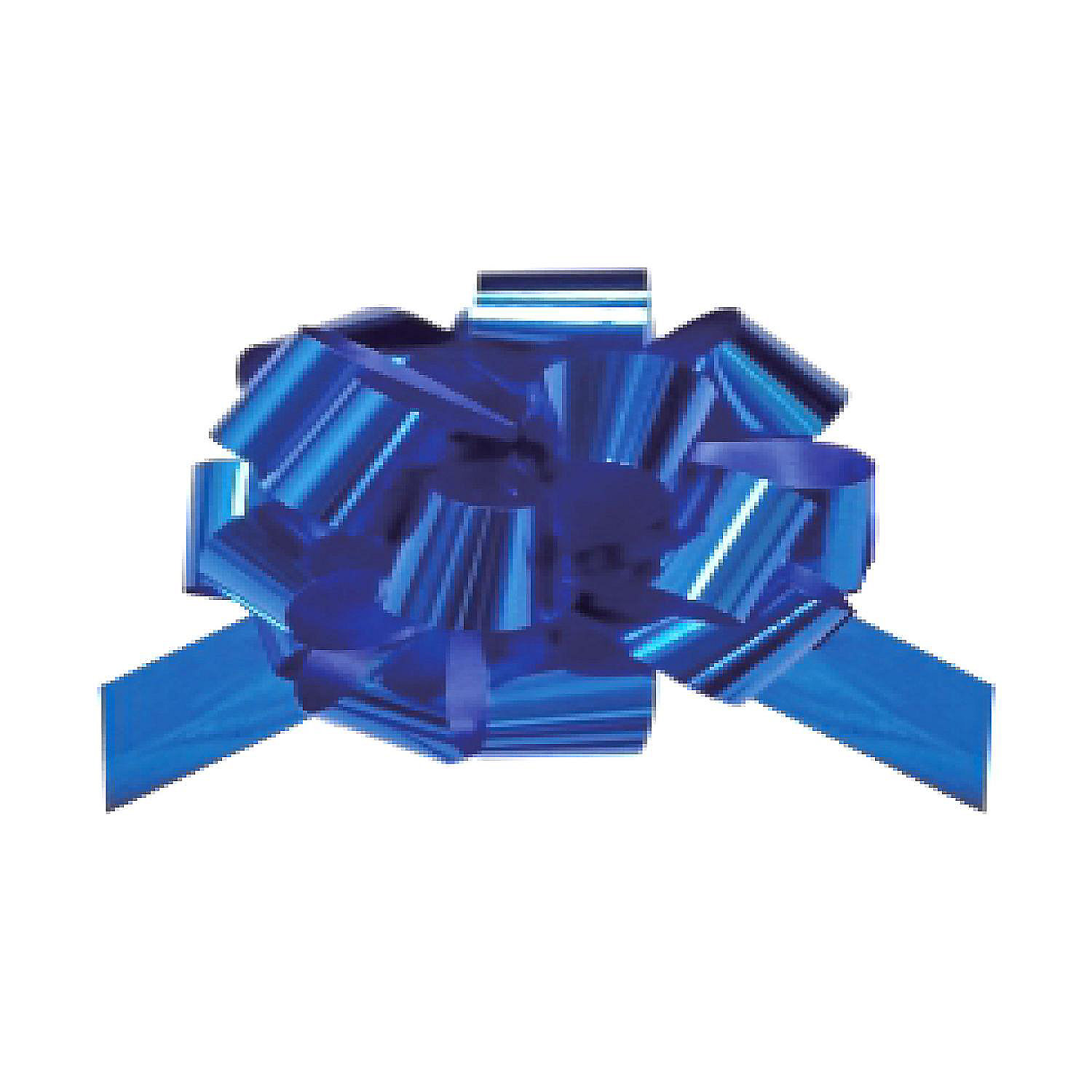 LaRibbons and Crafts 6" Metallic Pull Bow BundleBlue 50 PCS Oriental