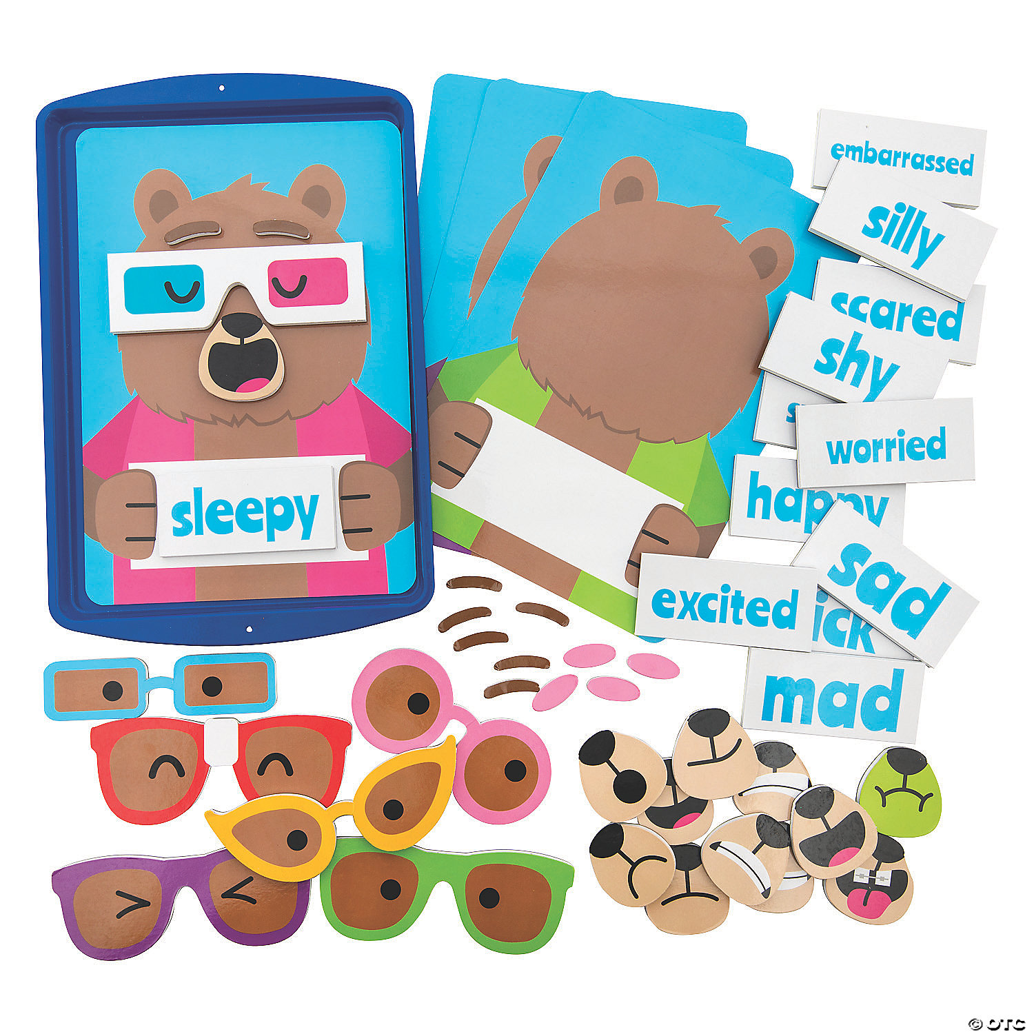 Learning Emotions Educational Vinyl Activity Set 47 Pc