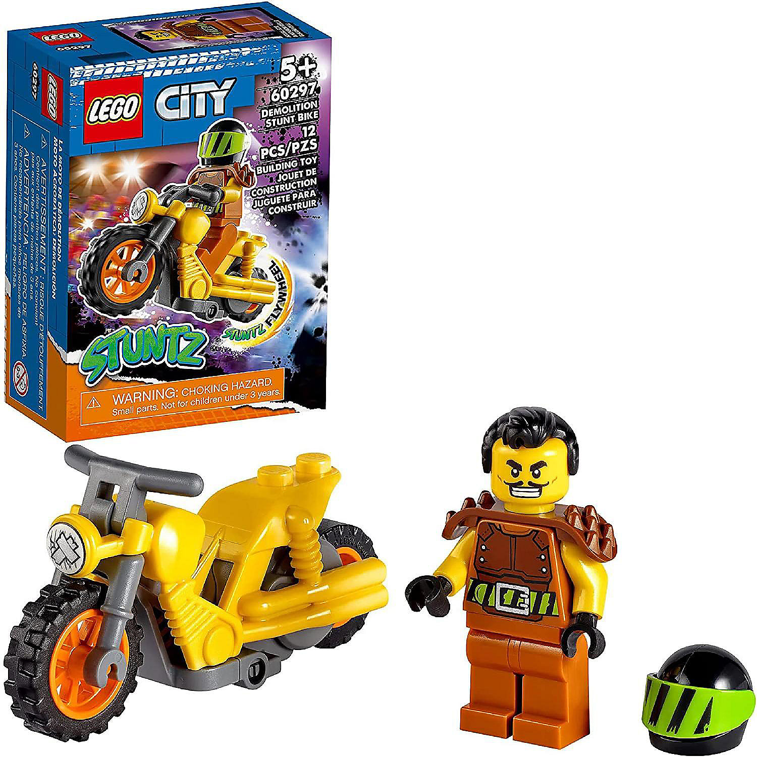 LEGO City Stuntz 60297 Stunt Bike 12 Piece Building Kit | Oriental Trading