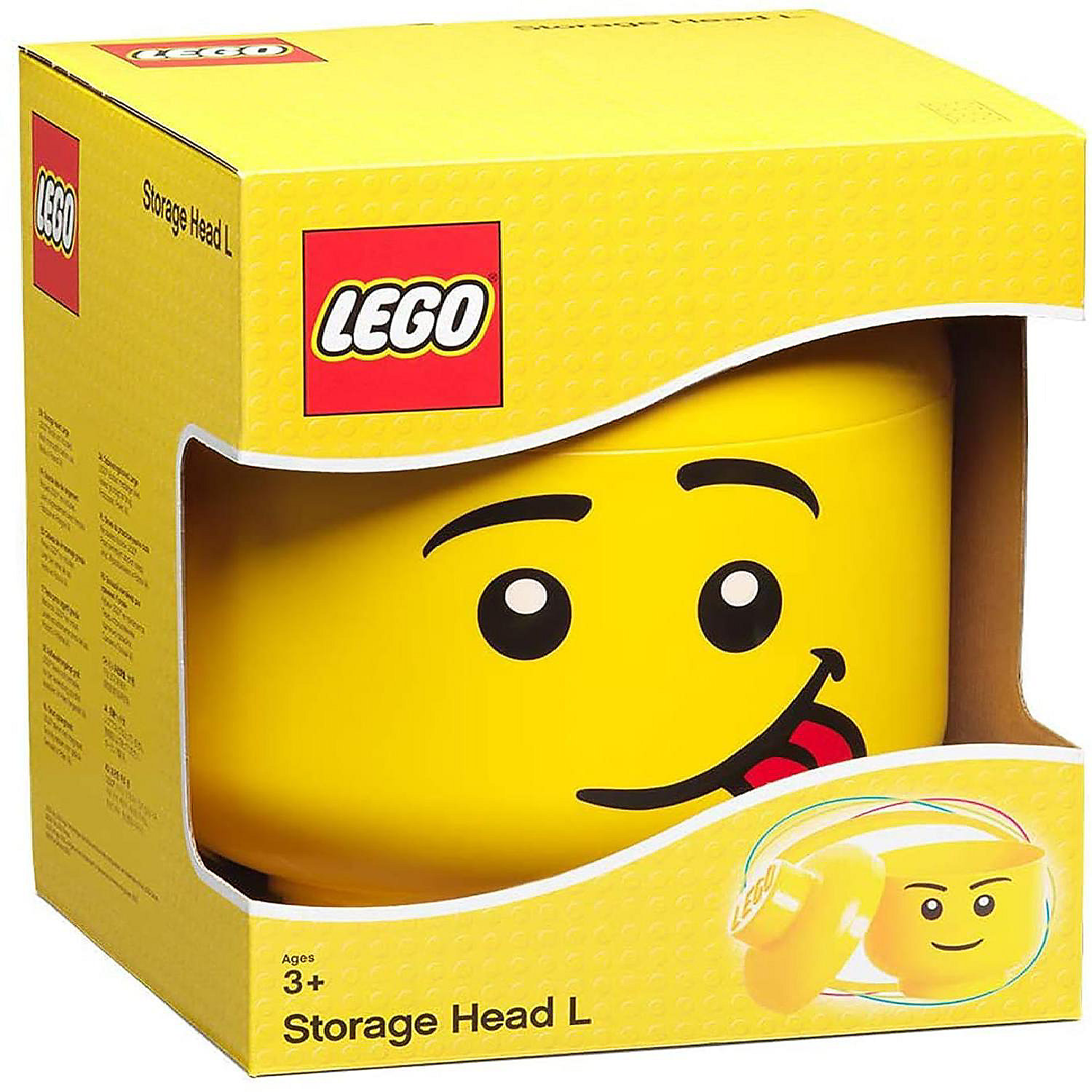 LEGO Large 9 x 10 Plastic Storage Head Silly | Oriental