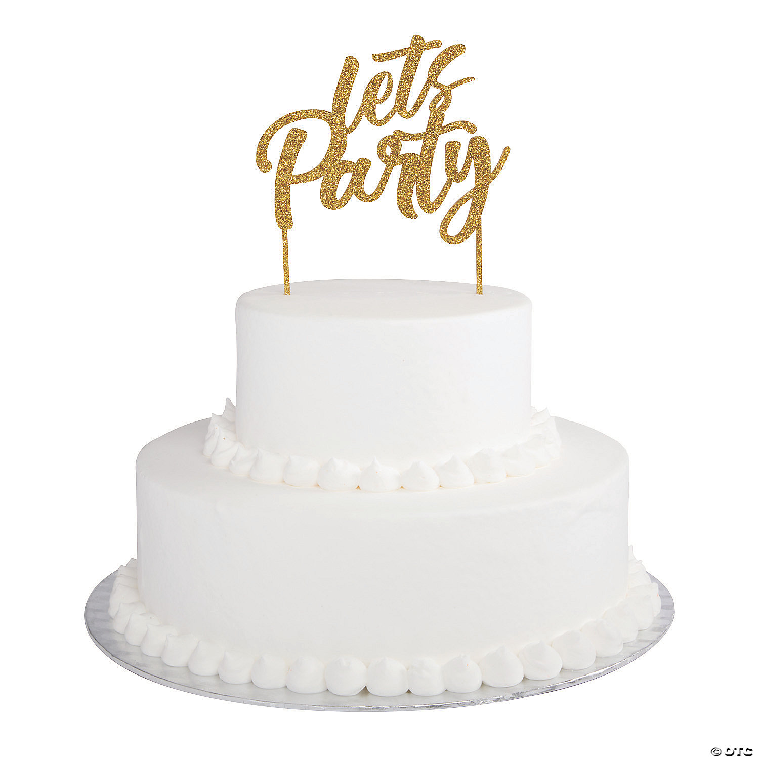 Lets Party - Glitter Cake Topper