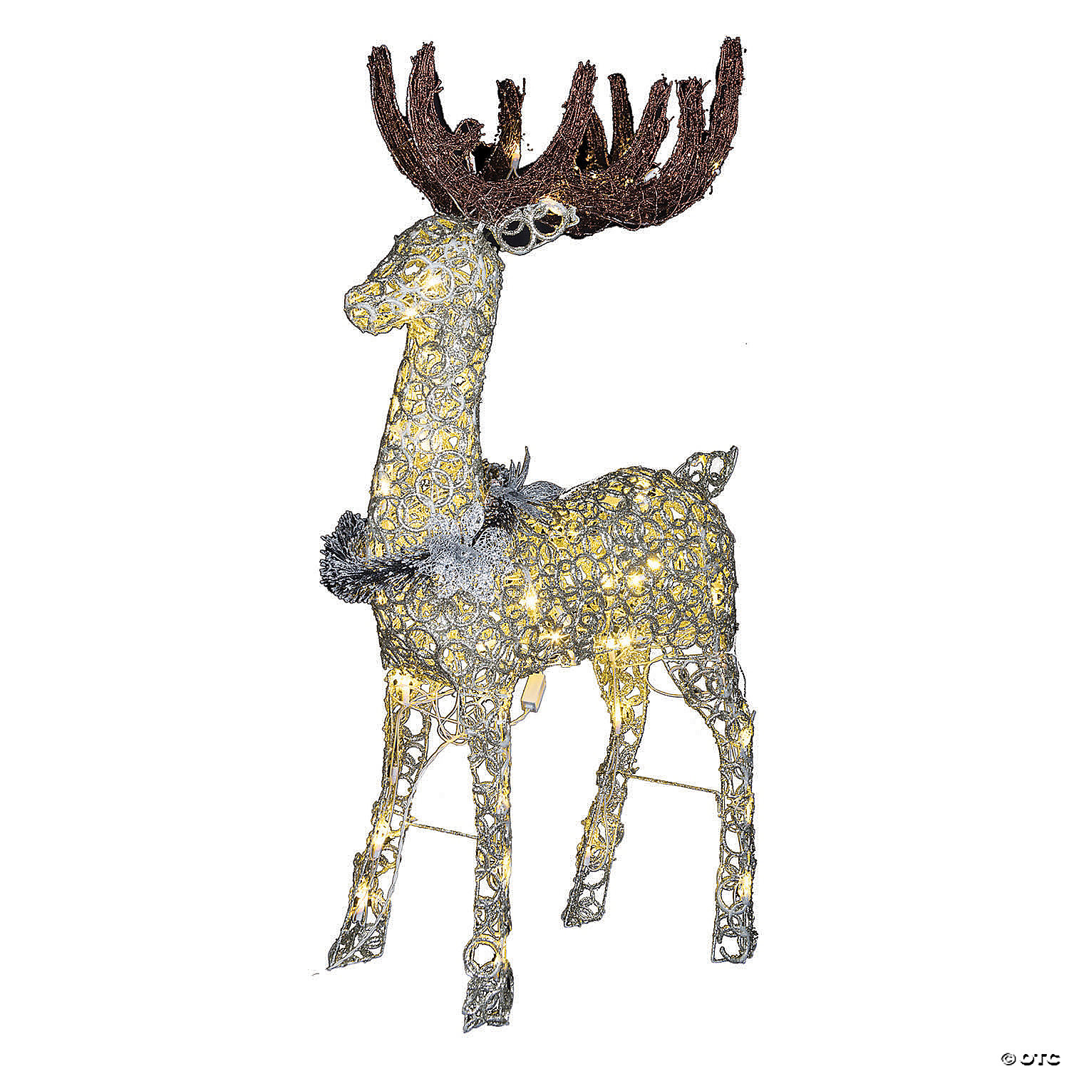 Light Up Led Buck With Sparkle Rings, Outdoor Light Up Decor