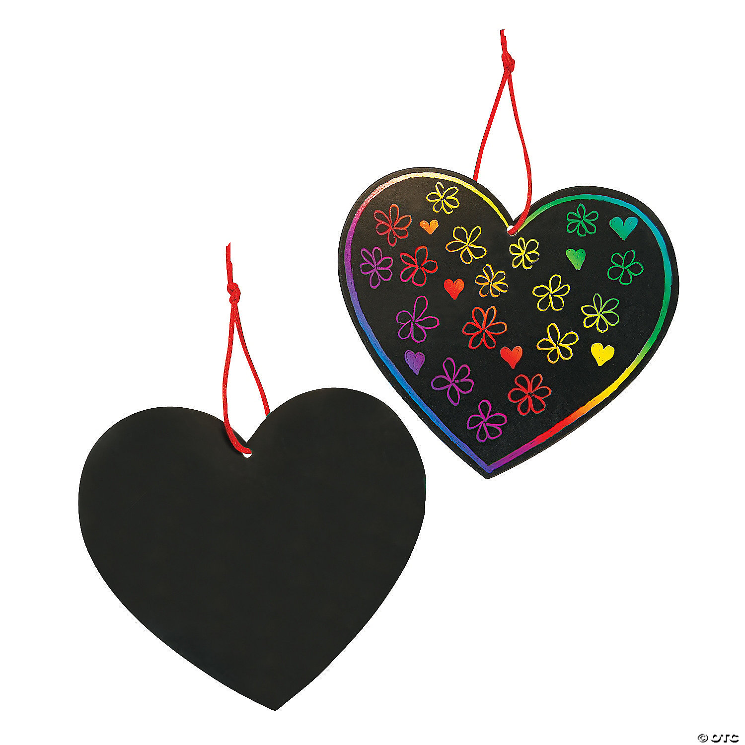 Valentines Exchange Cards Black Scratch Paper CCFUN Valentine's Day Scratch Paper Ornaments Kit 12pcs Magic Colorful Scratch Magic Color Scratch Hearts for Valentine's Day DIY Gift Tags 