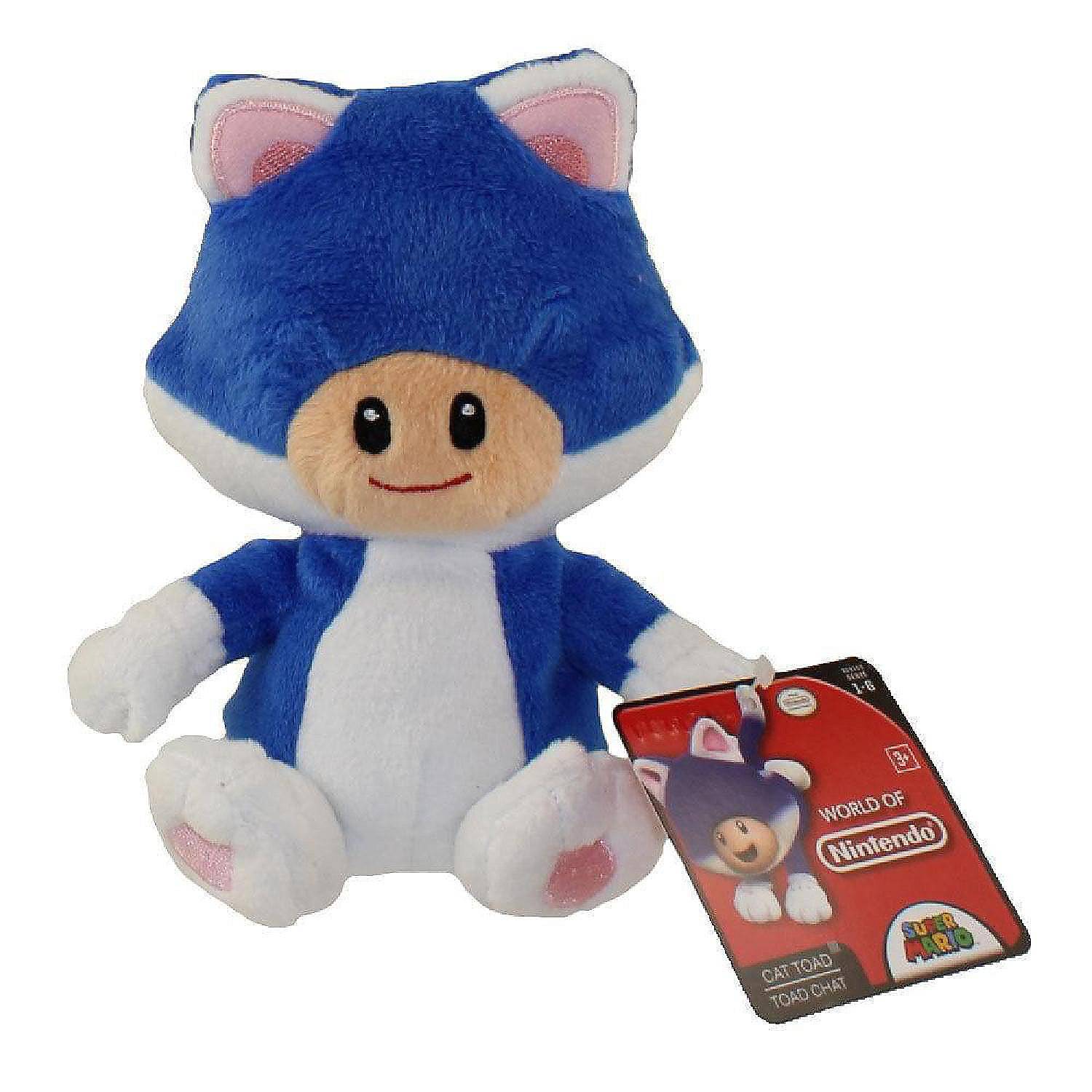 Mario Bros U Plush Super Mario Bros Wave 6 Cat Toad | Oriental Trading