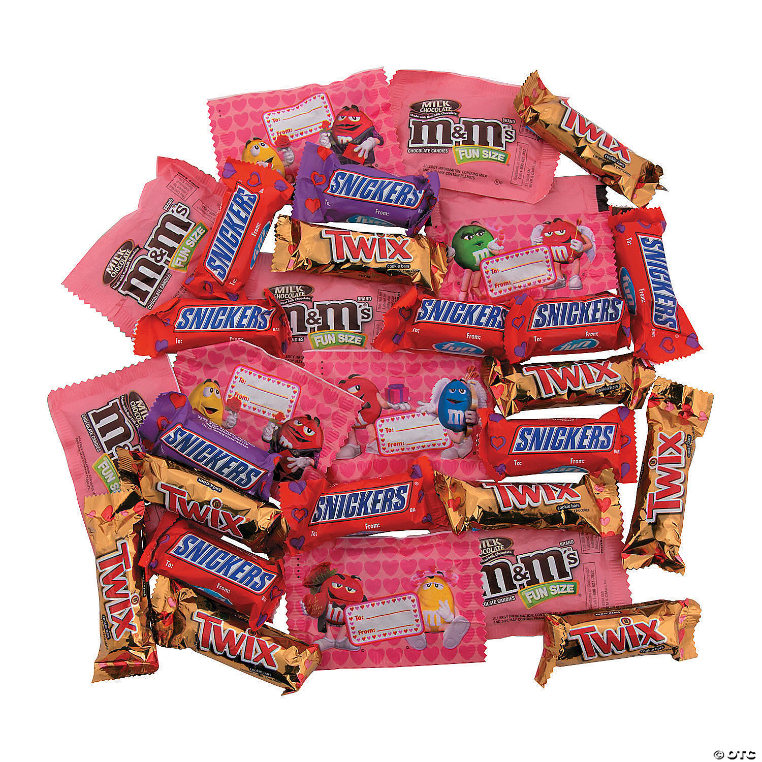 M&M's® Milk Chocolate Fun Size Valentine Chocolate Candy Bag
