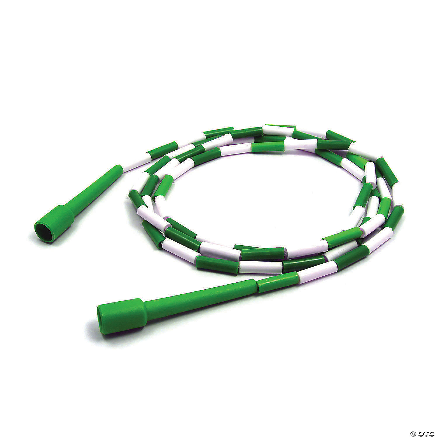 Green and White Champion Sports Plastic Segmented Jump Rope 6 Feet 